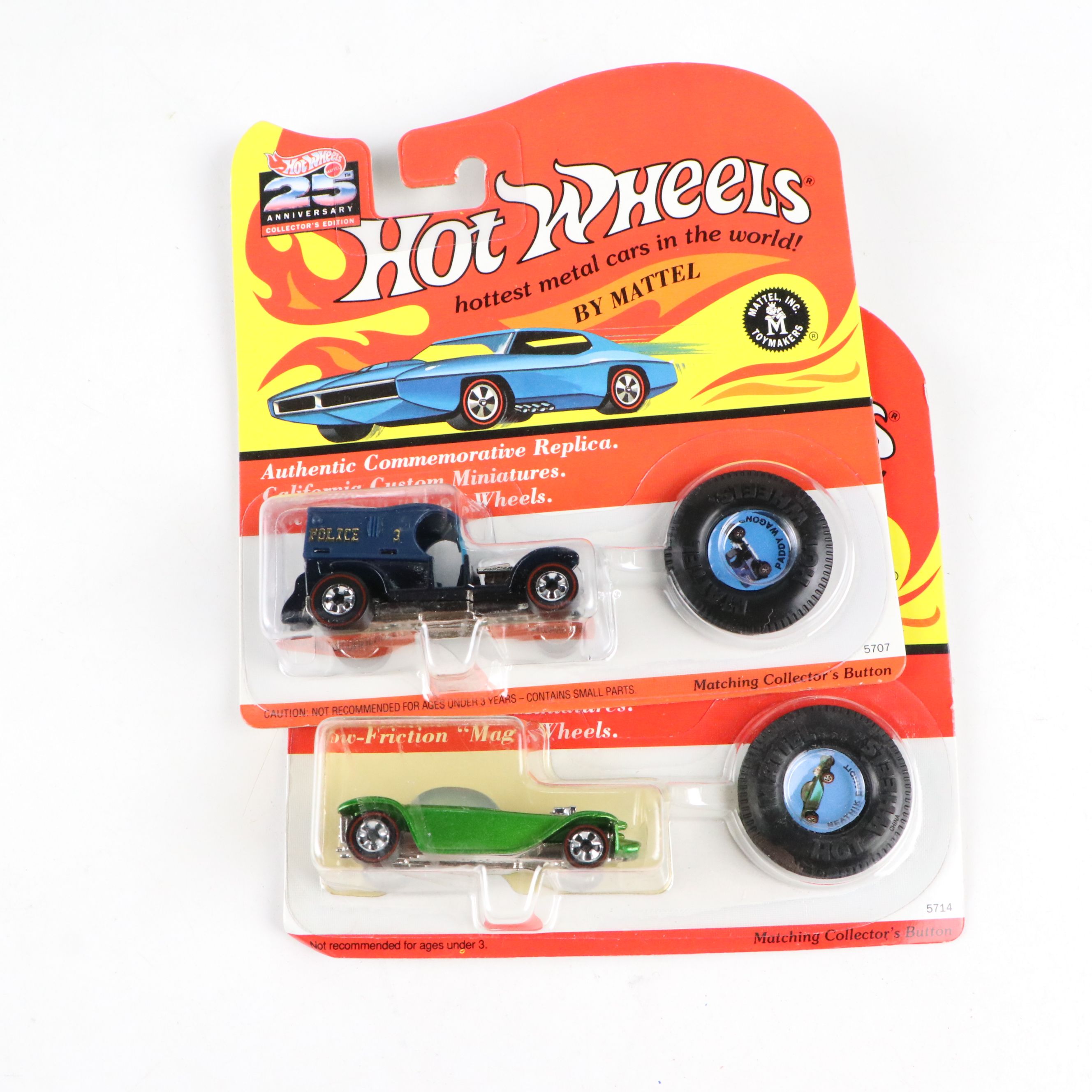 Hot Wheels 25th Anniversary Collector's Editions Toy Cars, 1992–1993