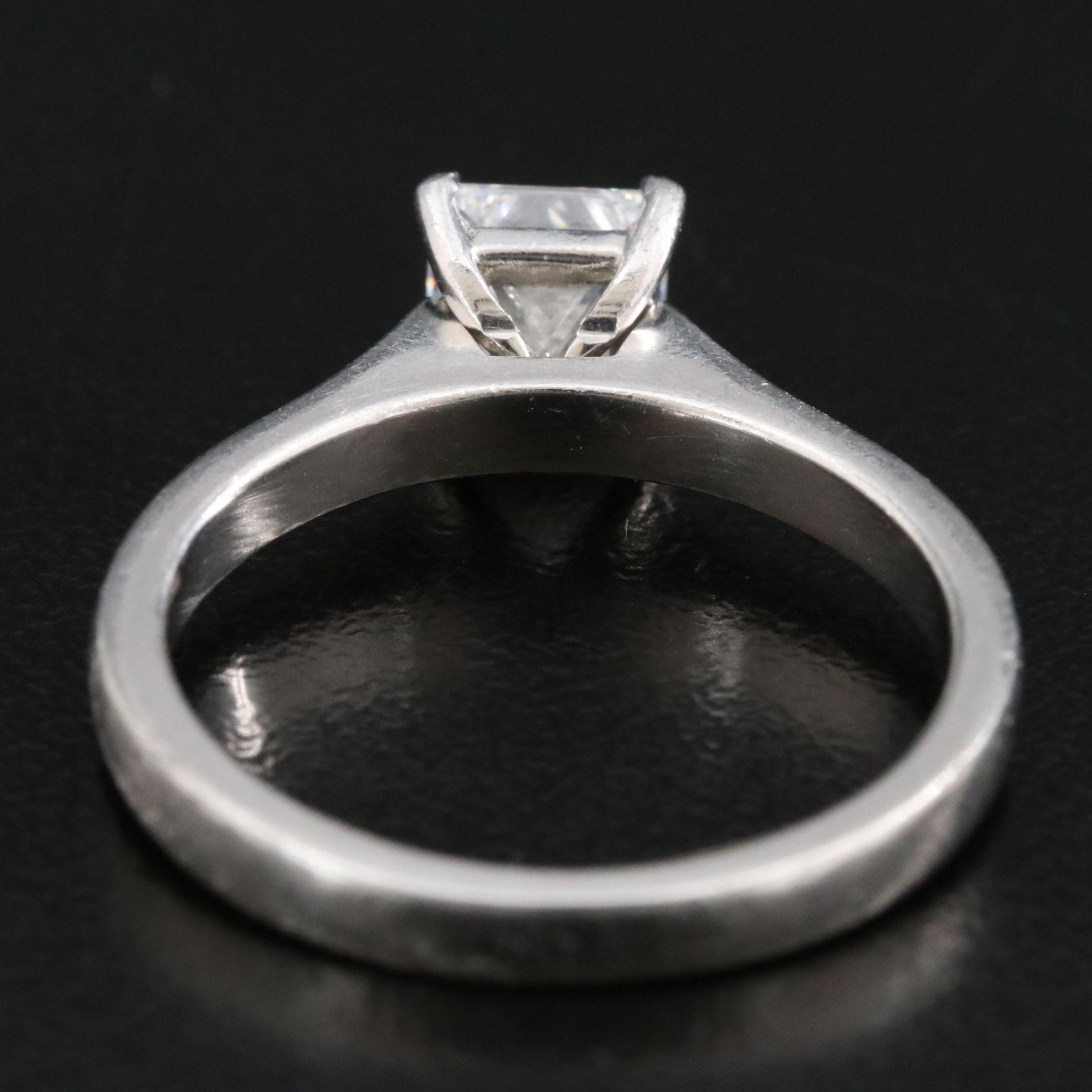 Platinum 1.02 CT Diamond Solitaire Ring with GIA Online Report
