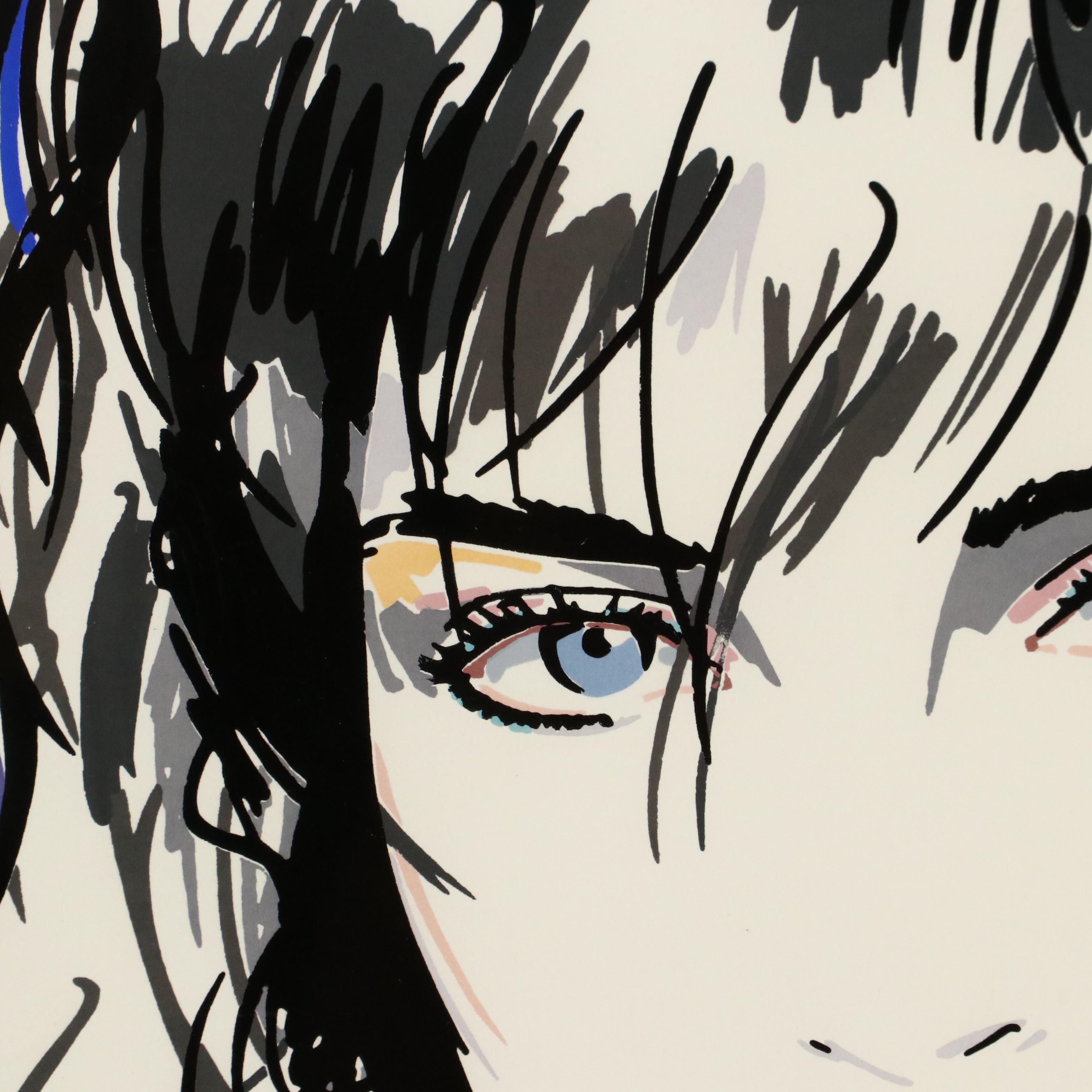 Dennis Mukai "Blue Eyes" Serigraph Poster