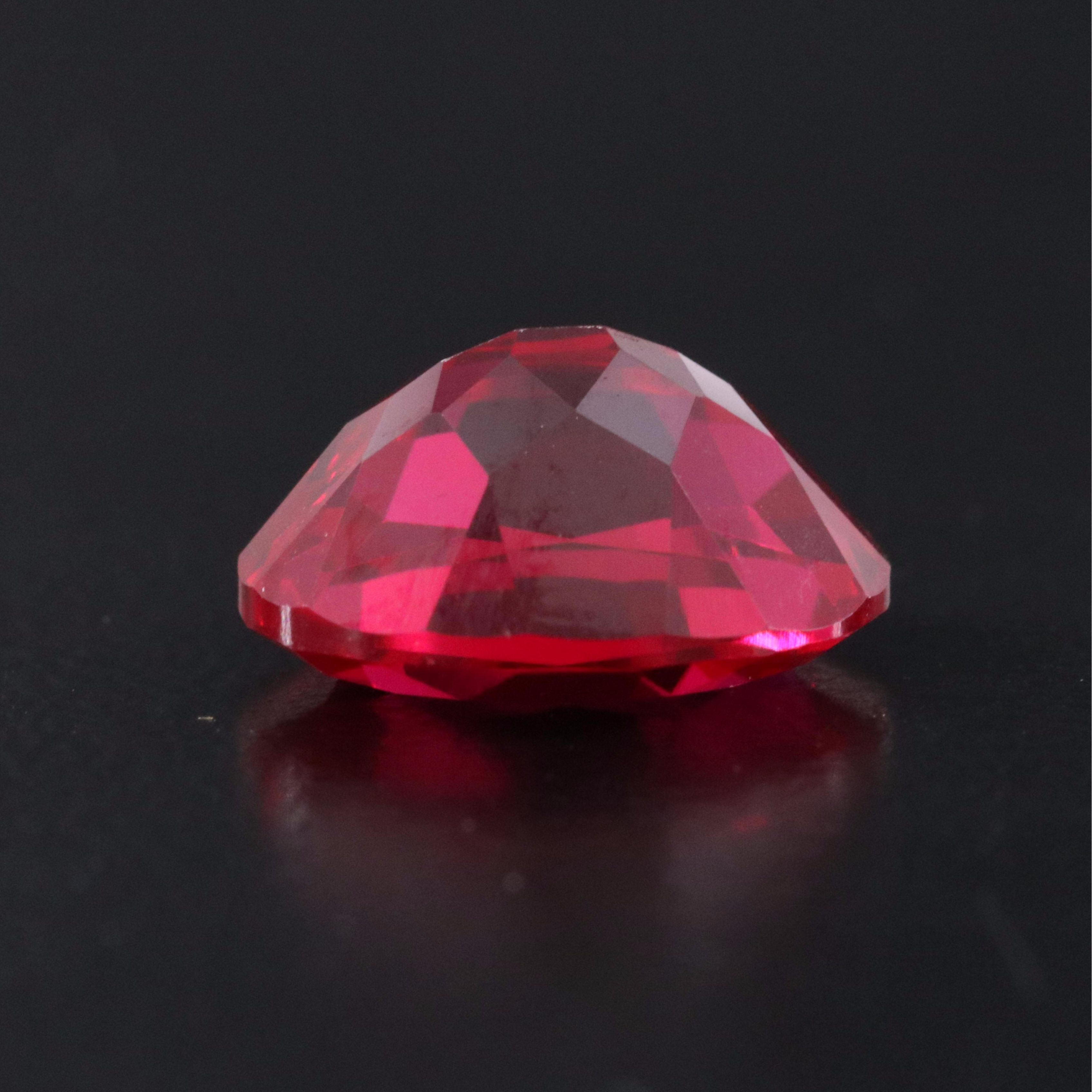 Loose 5.12 CT Lab Grown Ruby