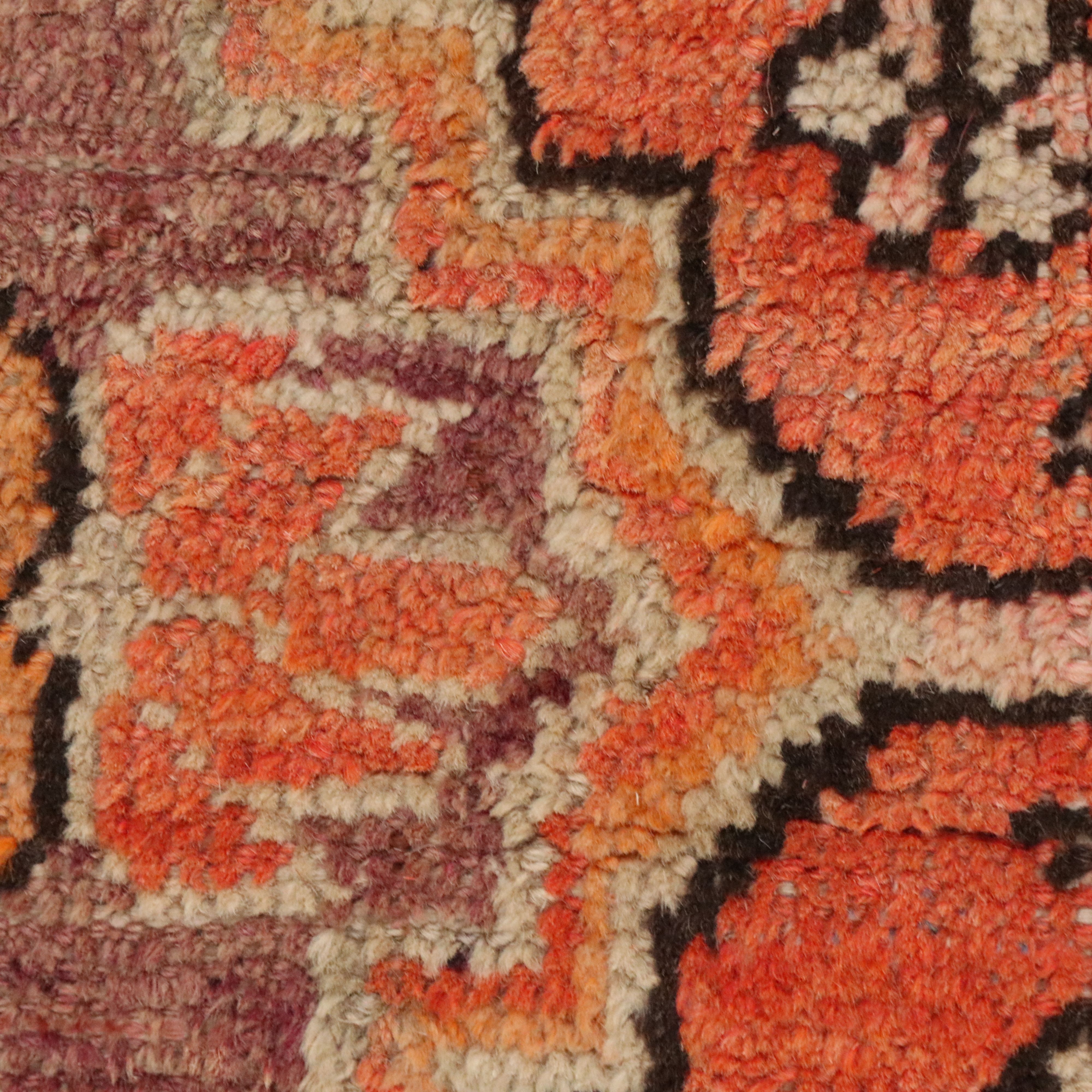 4'9 x 9'11 Hand-Knotted East Turkestan Khotan Area Rug