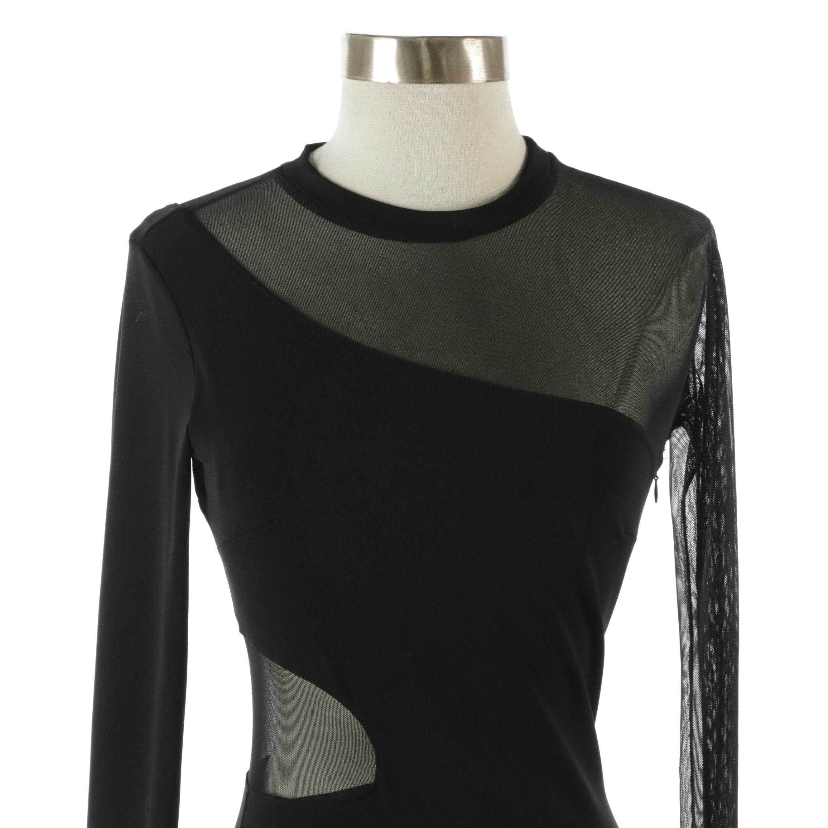 Camilla and Marc Curve Pieced Mini Dress, Elizabeth & James Mesh-Paneled Dress