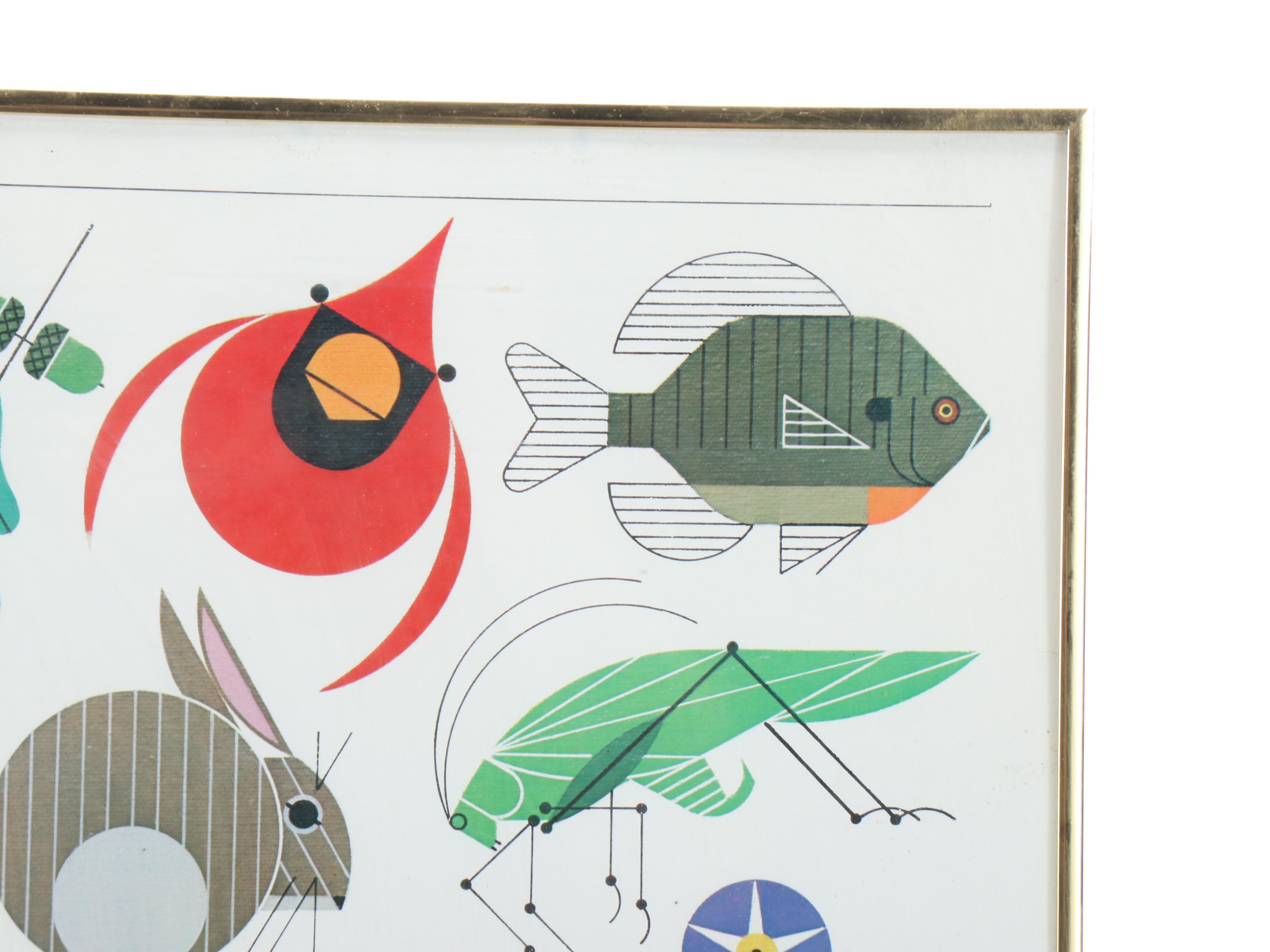 Charley Harper "Space for All Species" Poster with Books, Puzzles, and More