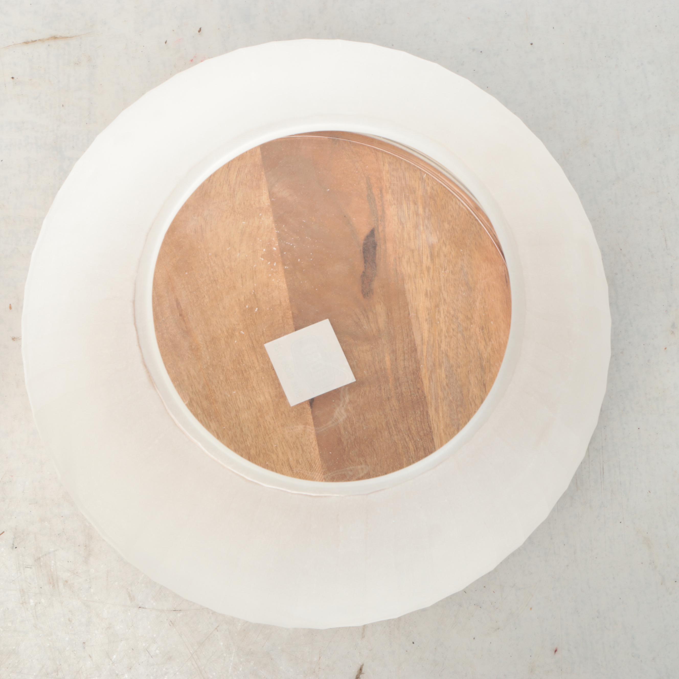 BOBO Large Glass Candle Holders on Wood Base