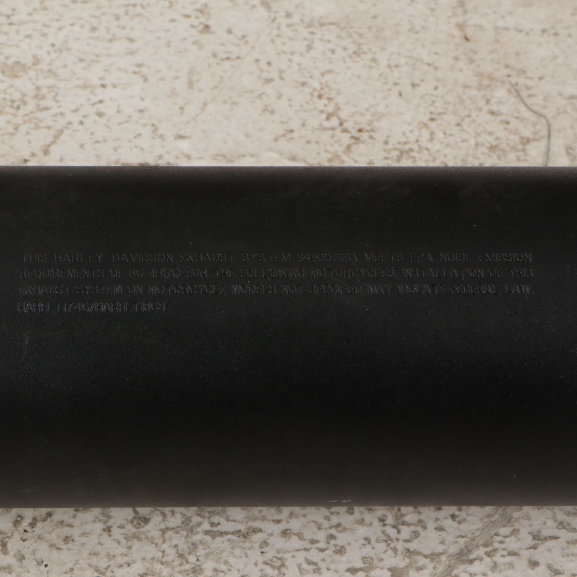 Harley-Davidson Slip-On Mufflers in Matte Black