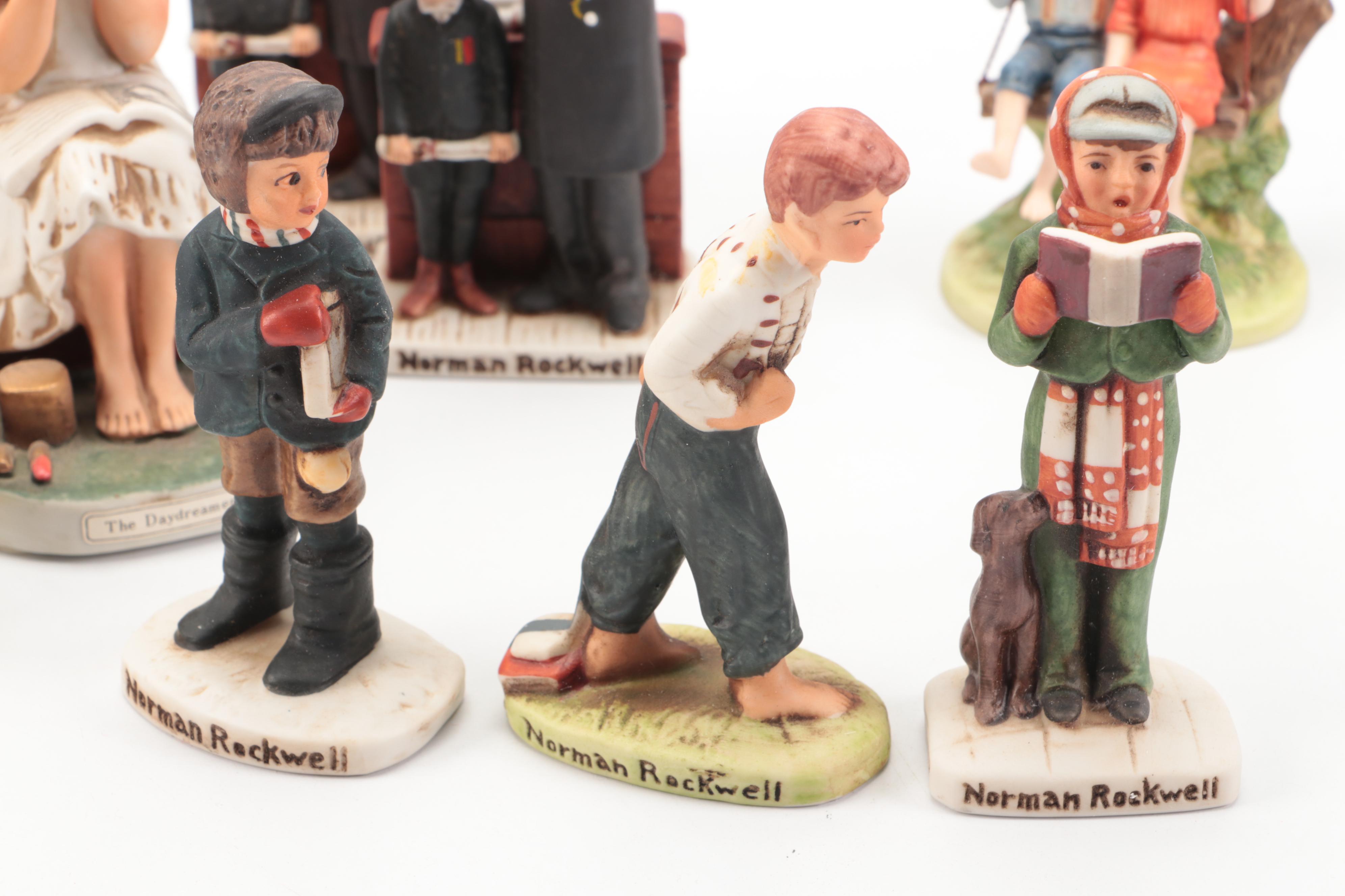 Dave Grossman Desgins Norman Rockwell Ceramic Figurines
