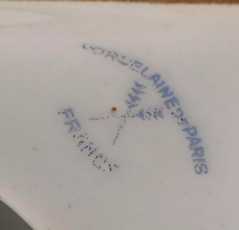 Porcelaine de Paris Urn with Hyalyn Dish and Other Ceramic Covered Jar