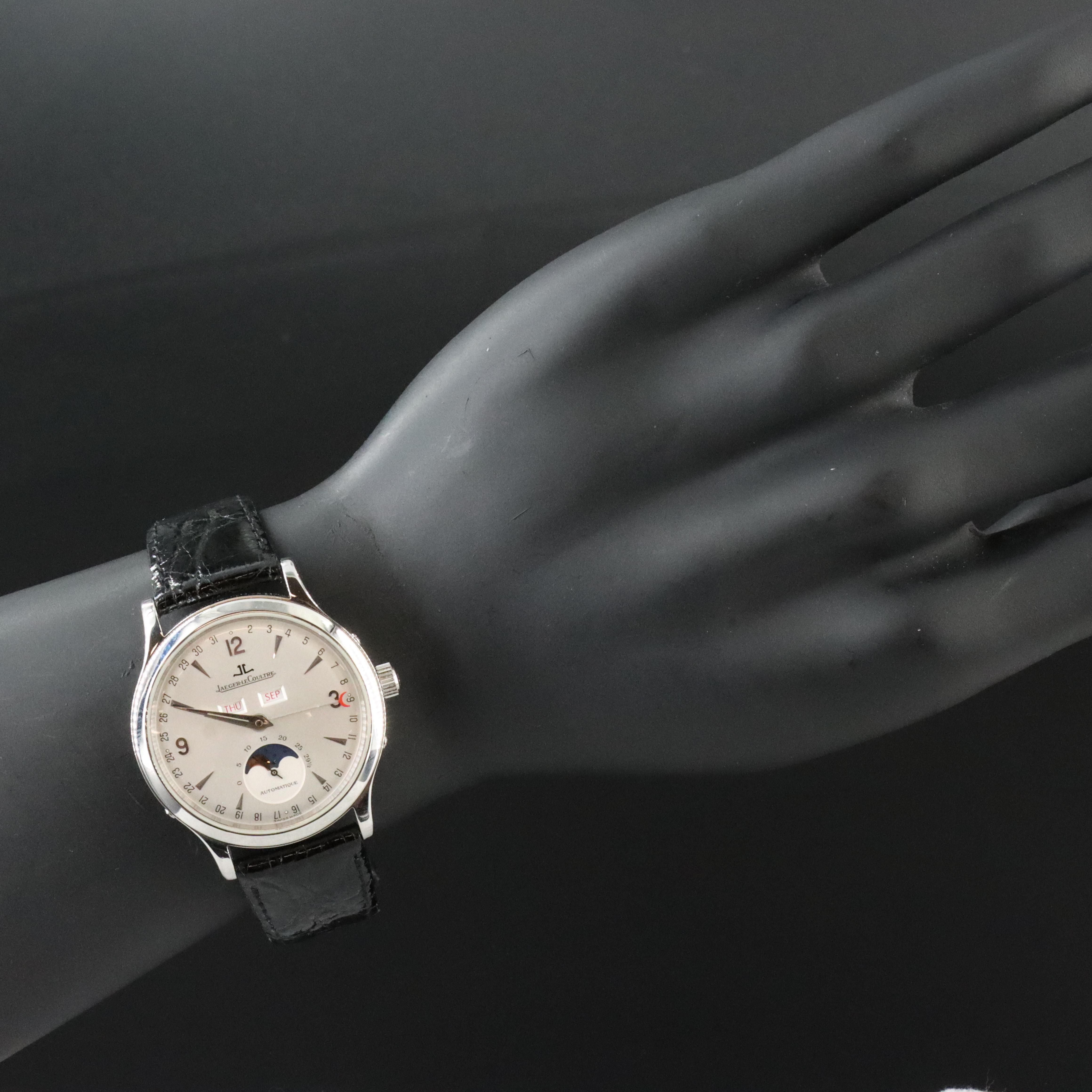 Jaeger-LeCoultre Master Calendar Triple Date Moon Phase Watch 140.8.98.S