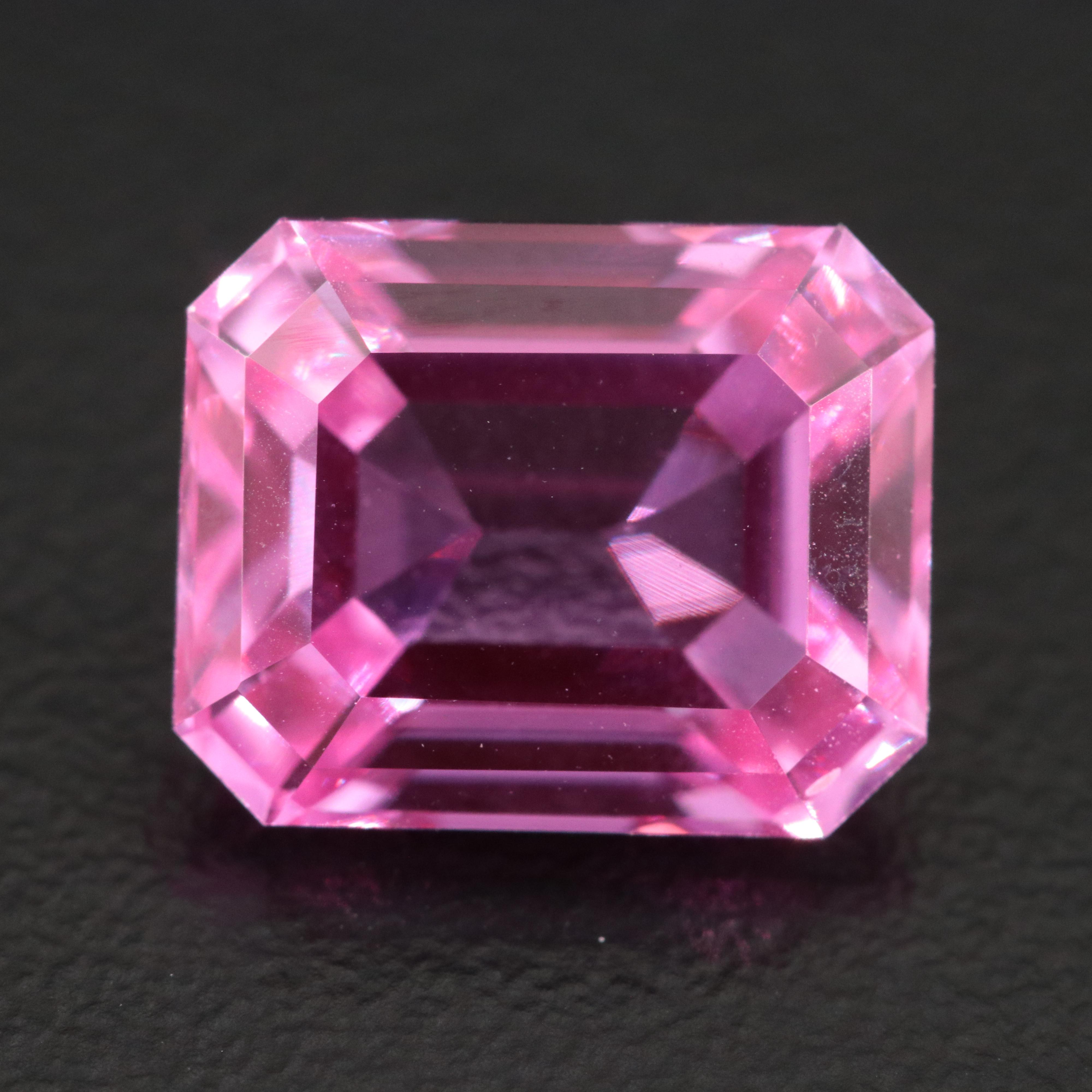 Loose 6.40 CT Lab Grown Sapphire