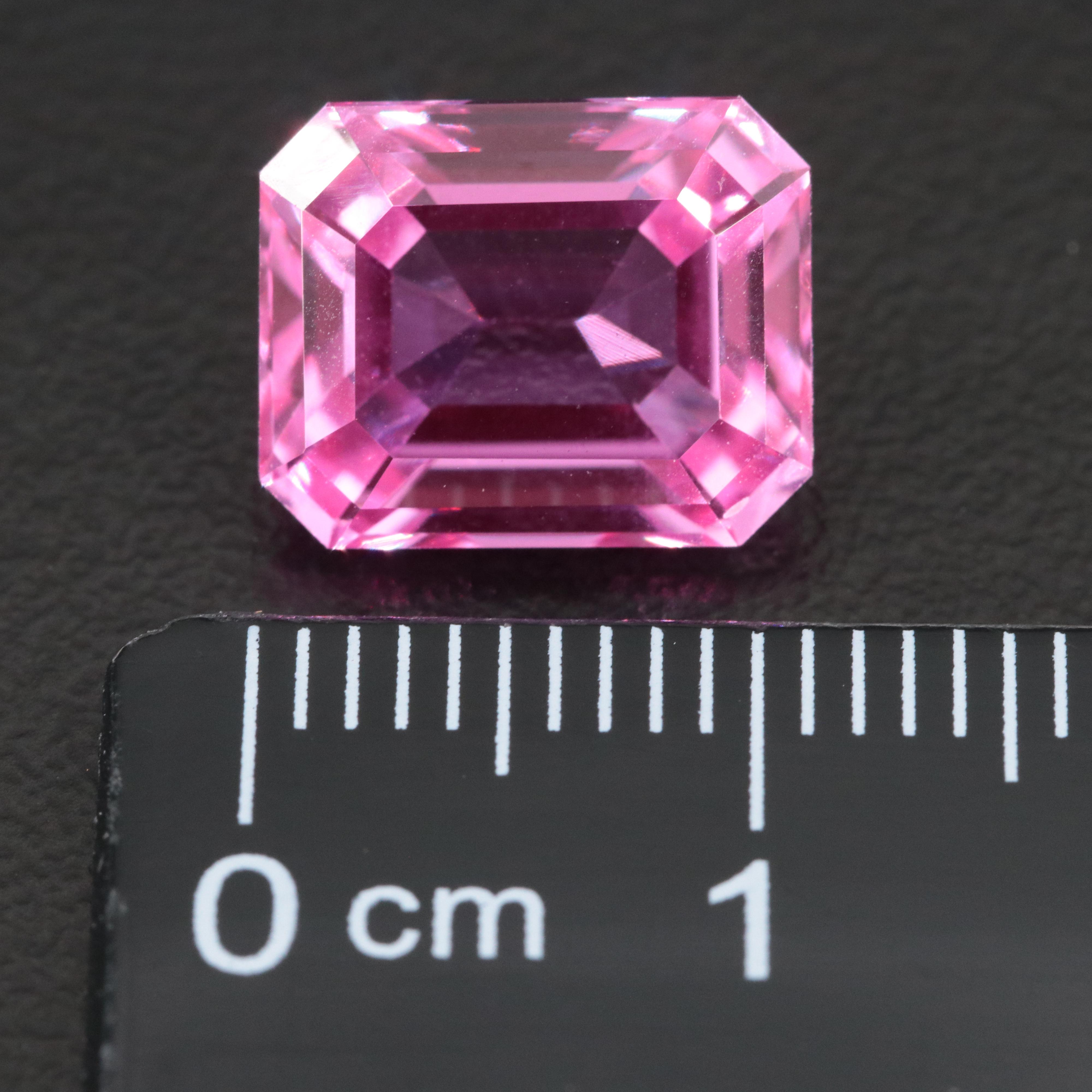 Loose 6.40 CT Lab Grown Sapphire