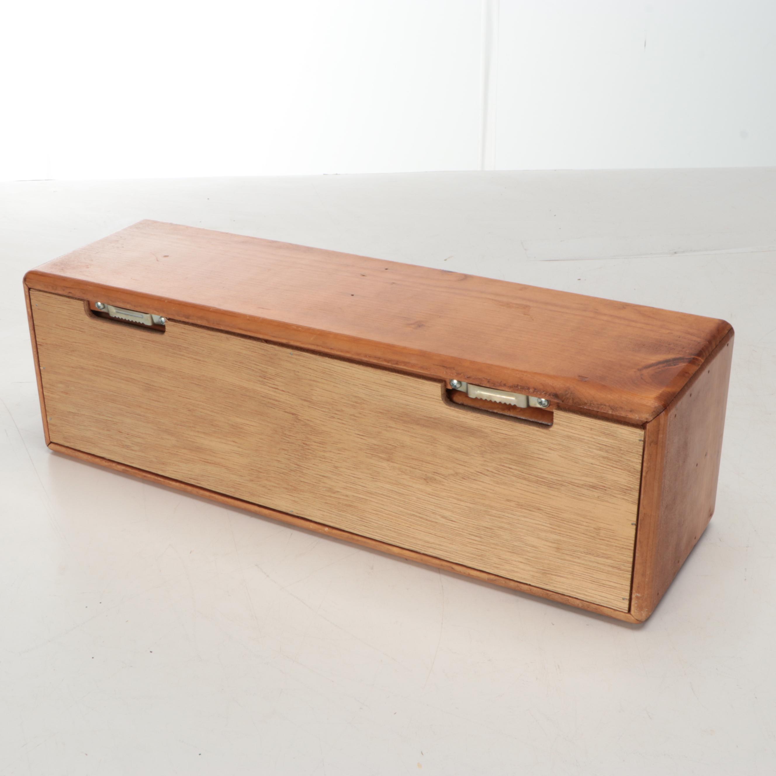 Two Wood Hanging Shelves, Late 20th Century