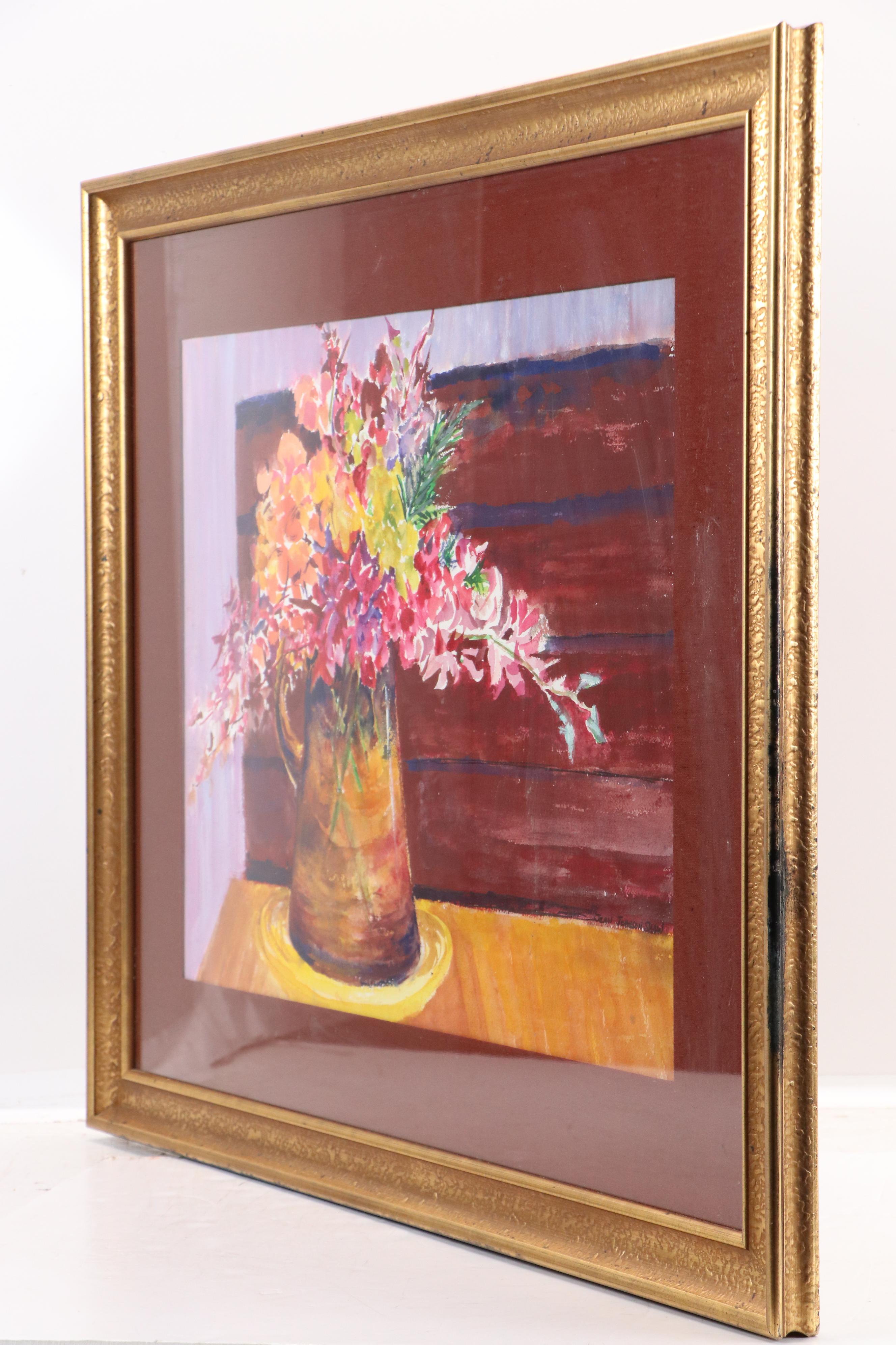 Jean Johnson Shaw Floral Still Life Watercolor Painting