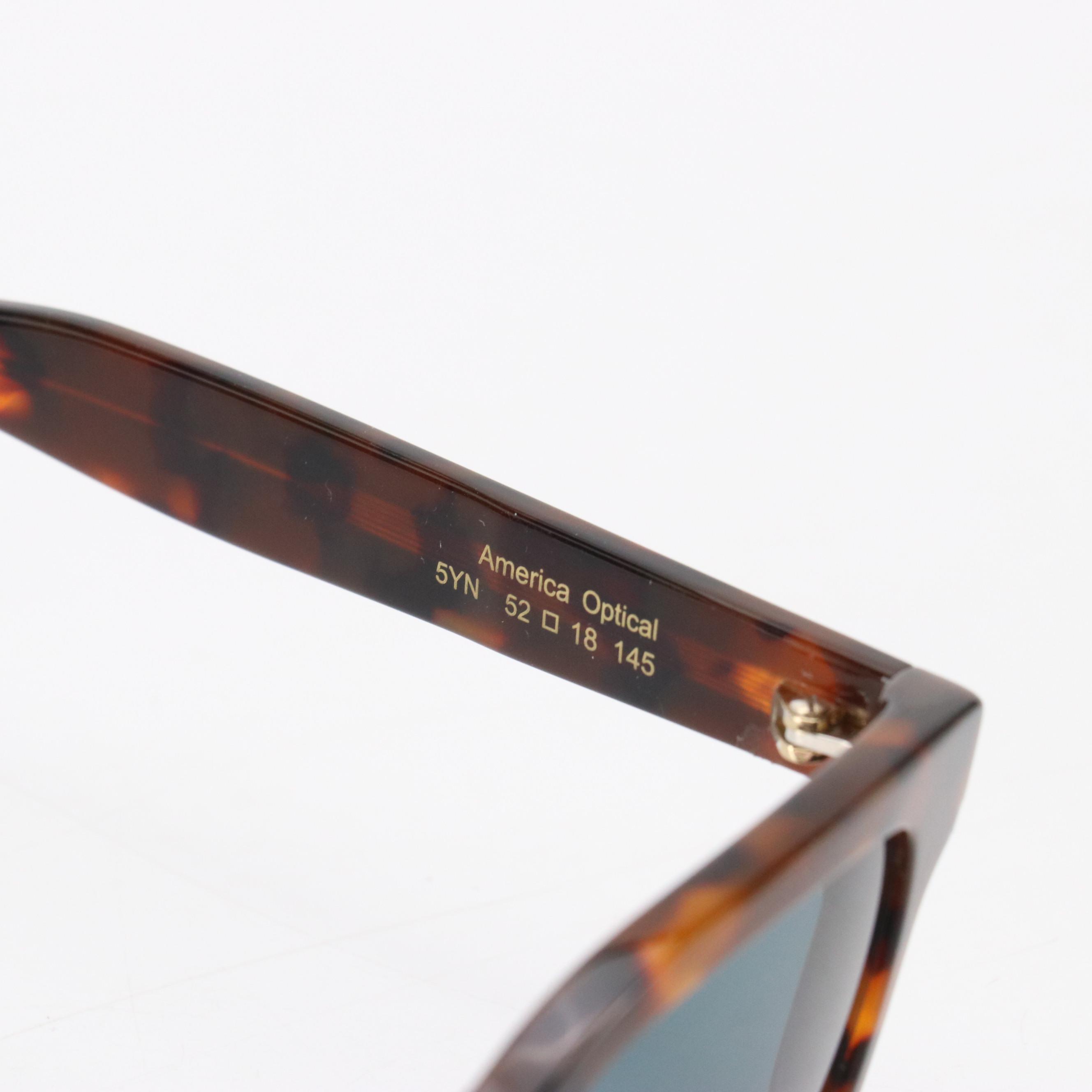 America Optical Havana Polarized Rx Sunglasses and Brighton Double Eyeglass Case