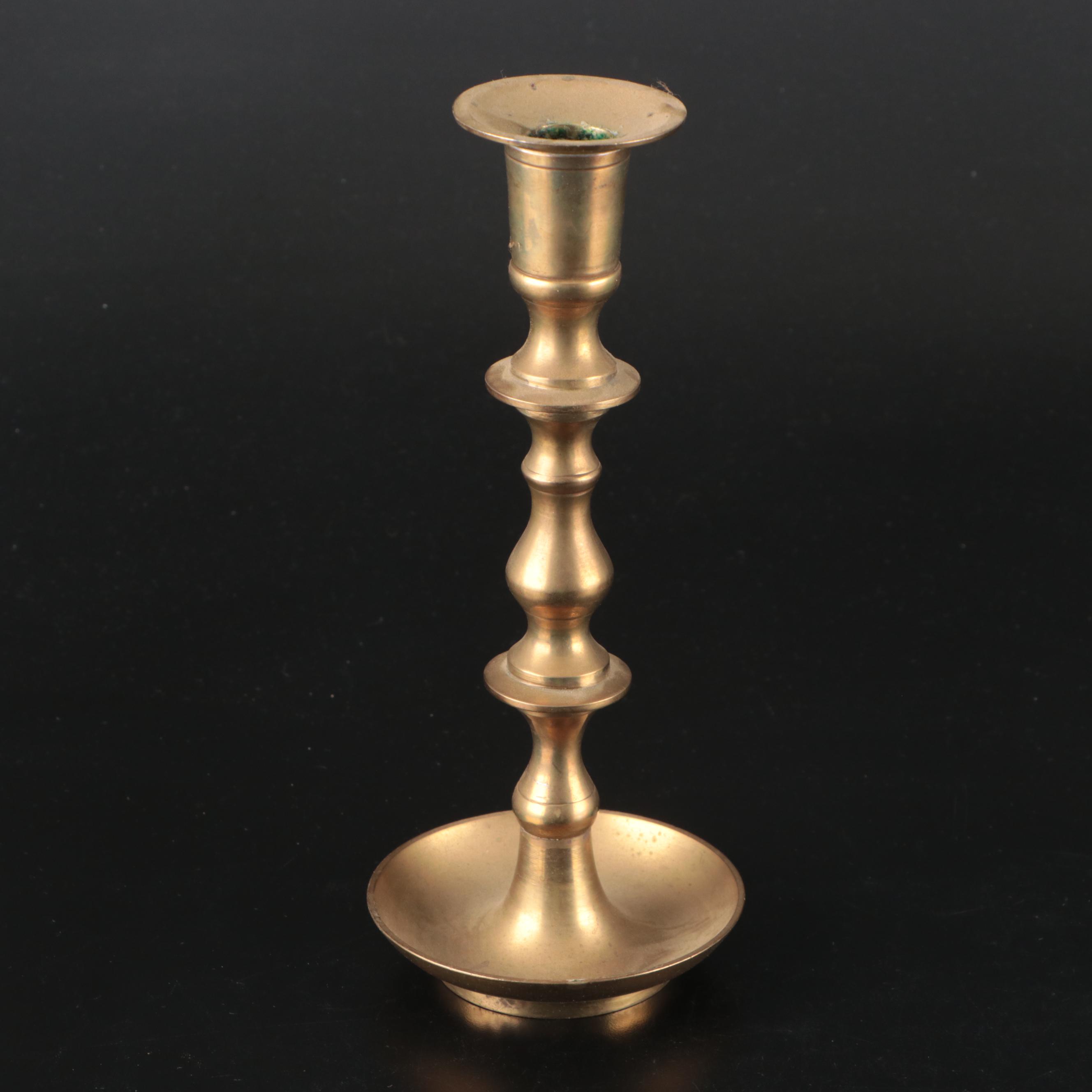 Brass Candle Holders and Three-Arm Candelabra