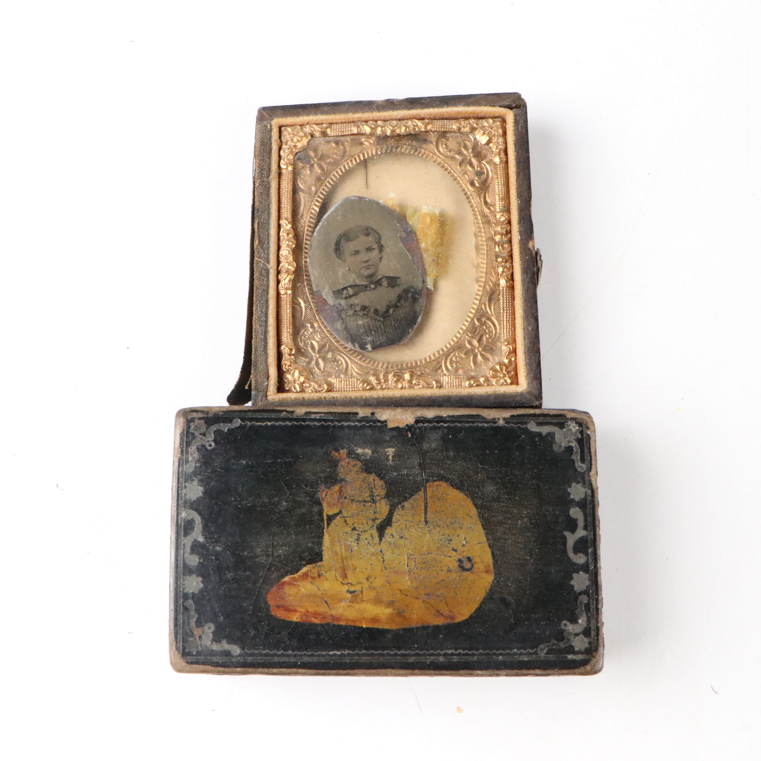 Hood's Sarsaparilla 1895 Calendar with Tintypes, Marriage Certificate and More