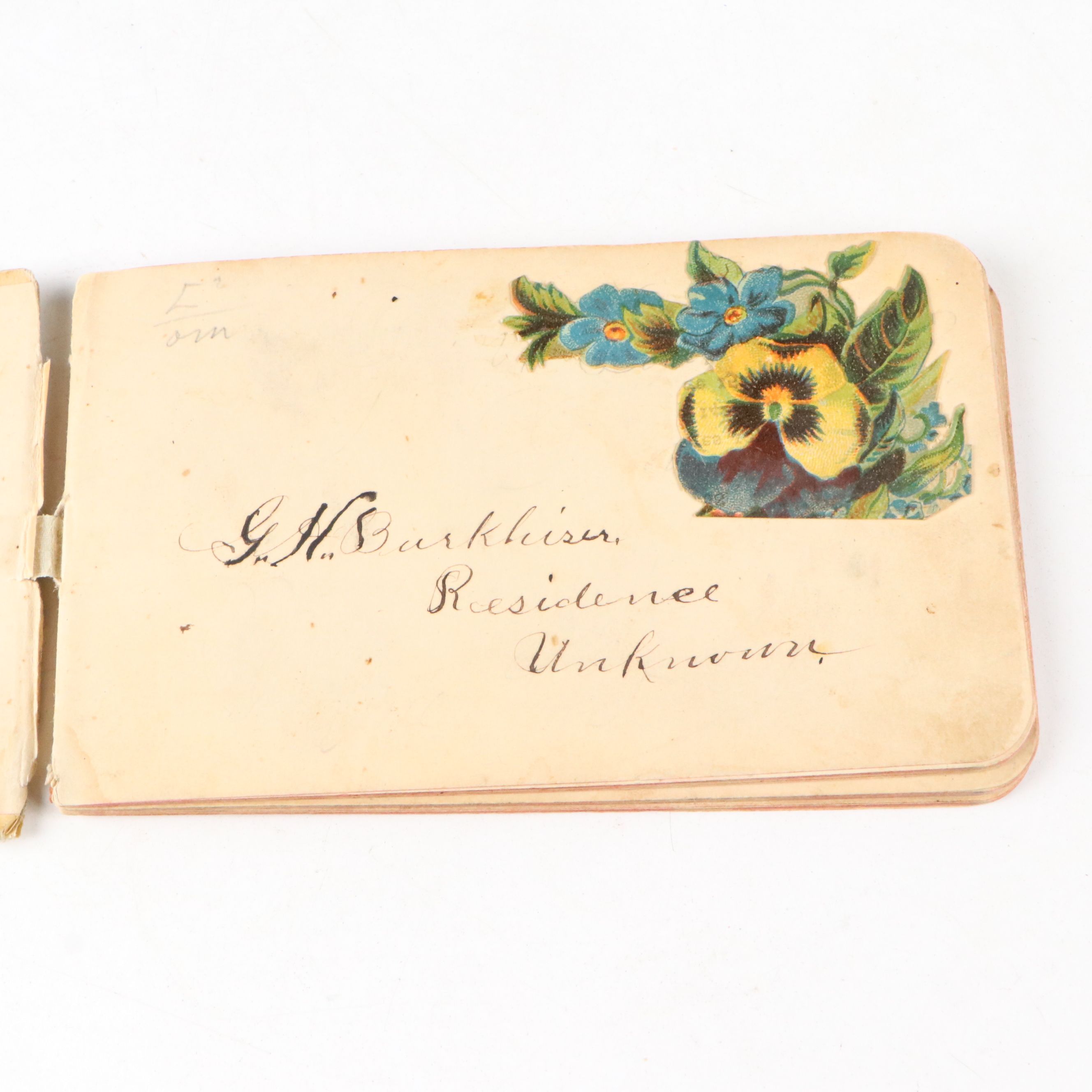 Hood's Sarsaparilla 1895 Calendar with Tintypes, Marriage Certificate and More