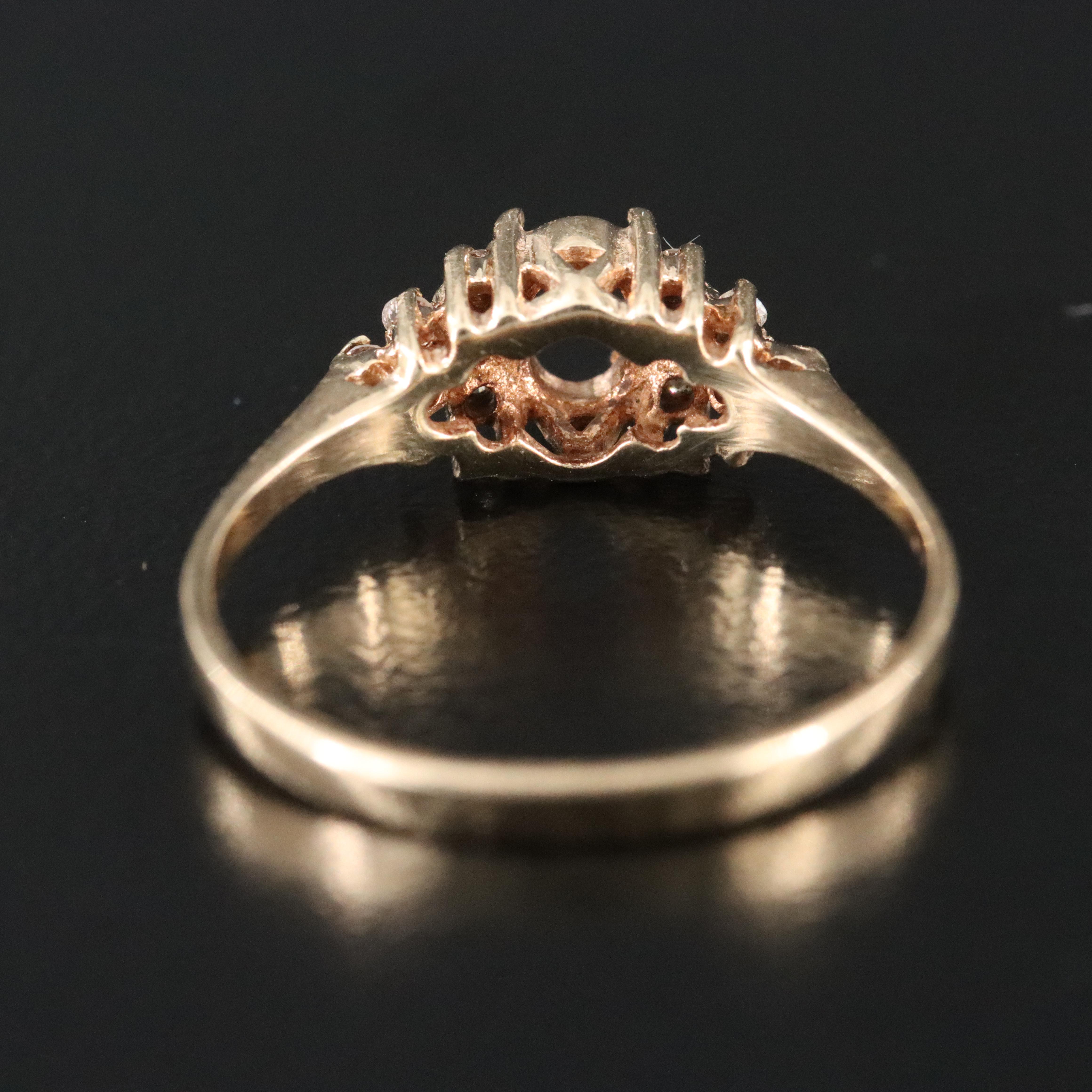 10K 0.10 CTW Diamond Semi-Mount Ring