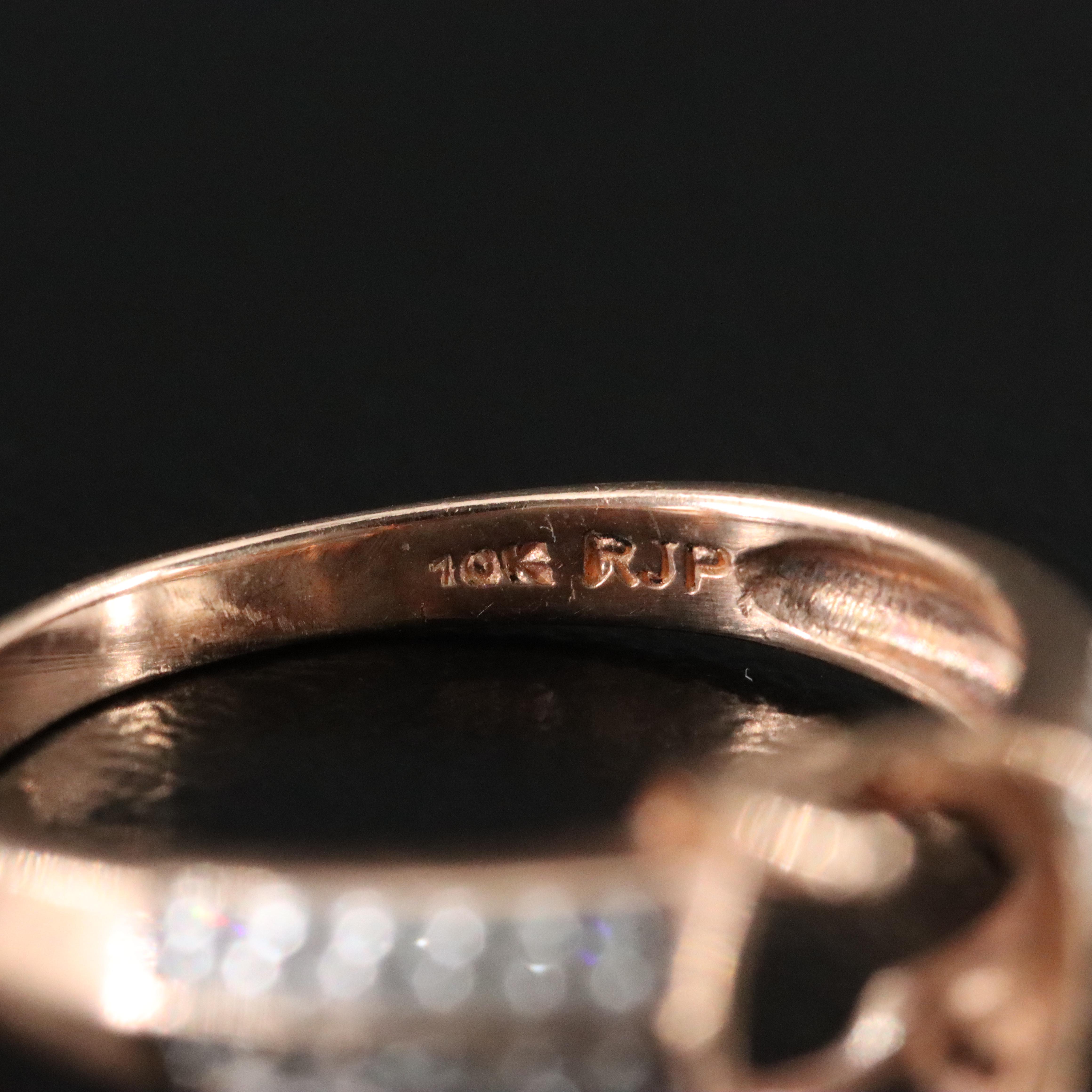 10K 0.10 CTW Diamond Rose Gold Semi-Mount Ring