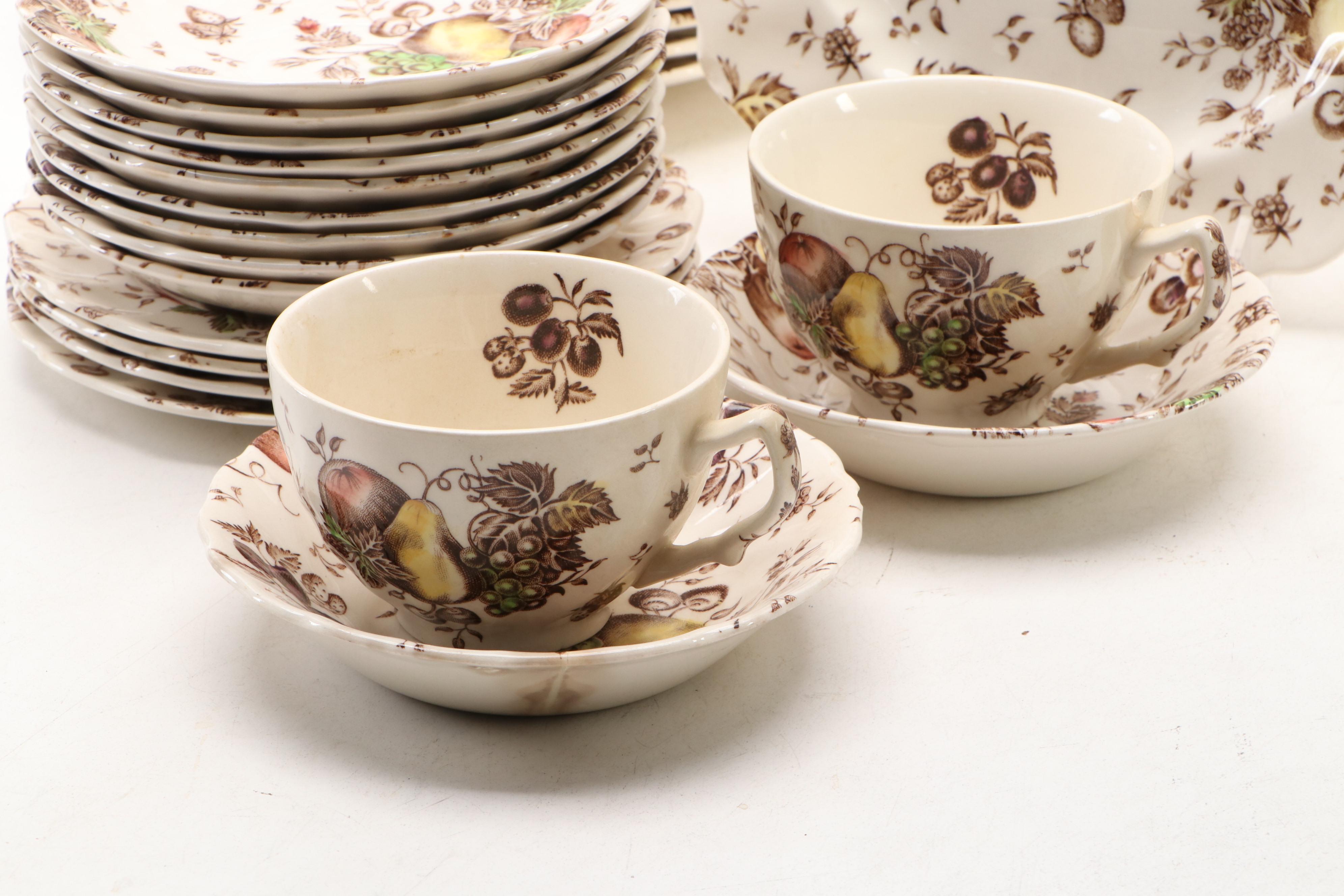 Johnson Bros "Autumn's Delight" Dinnerware and Serving Pieces, 1960–1978