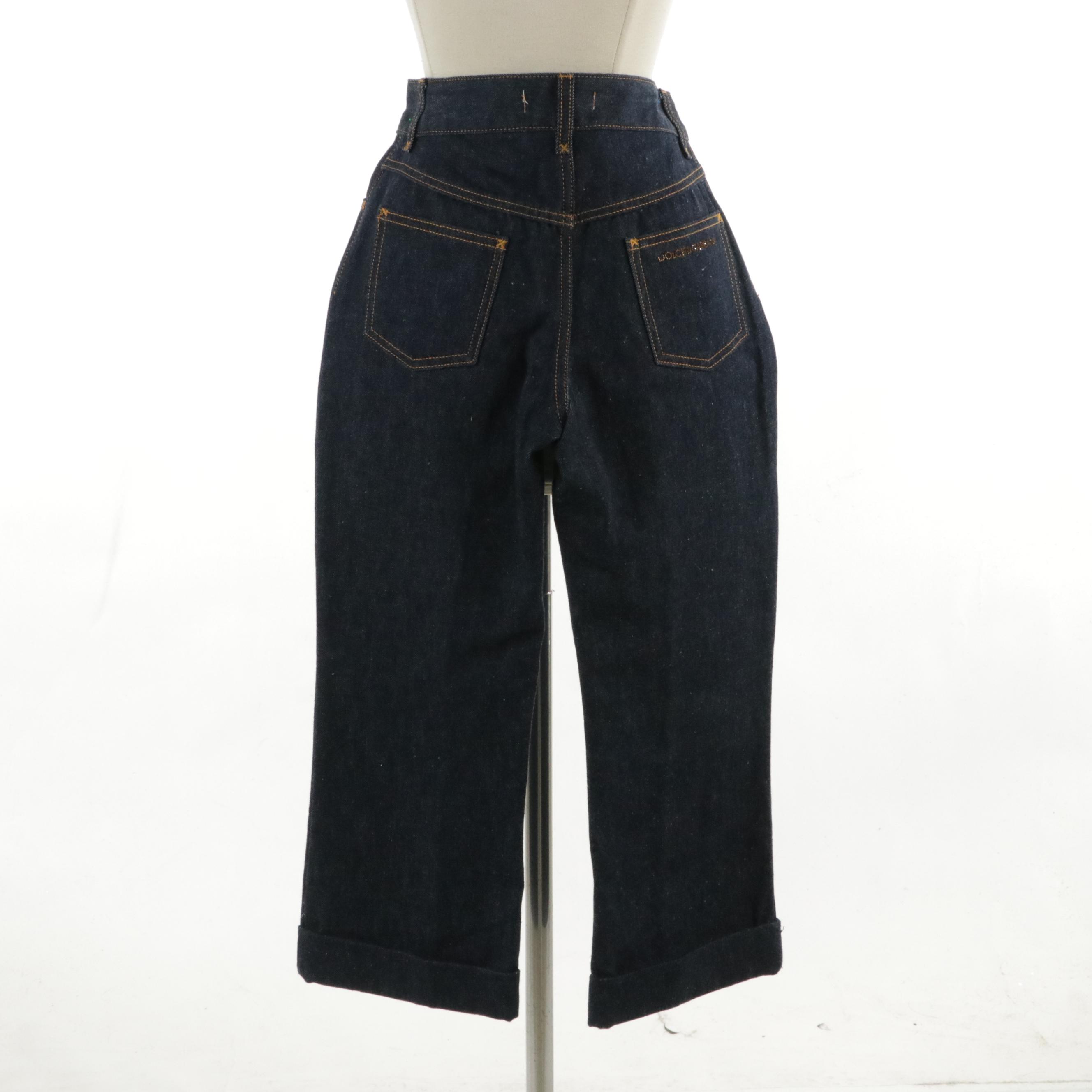 Dolce & Gabbana Dark Wash Denim Capris Pants