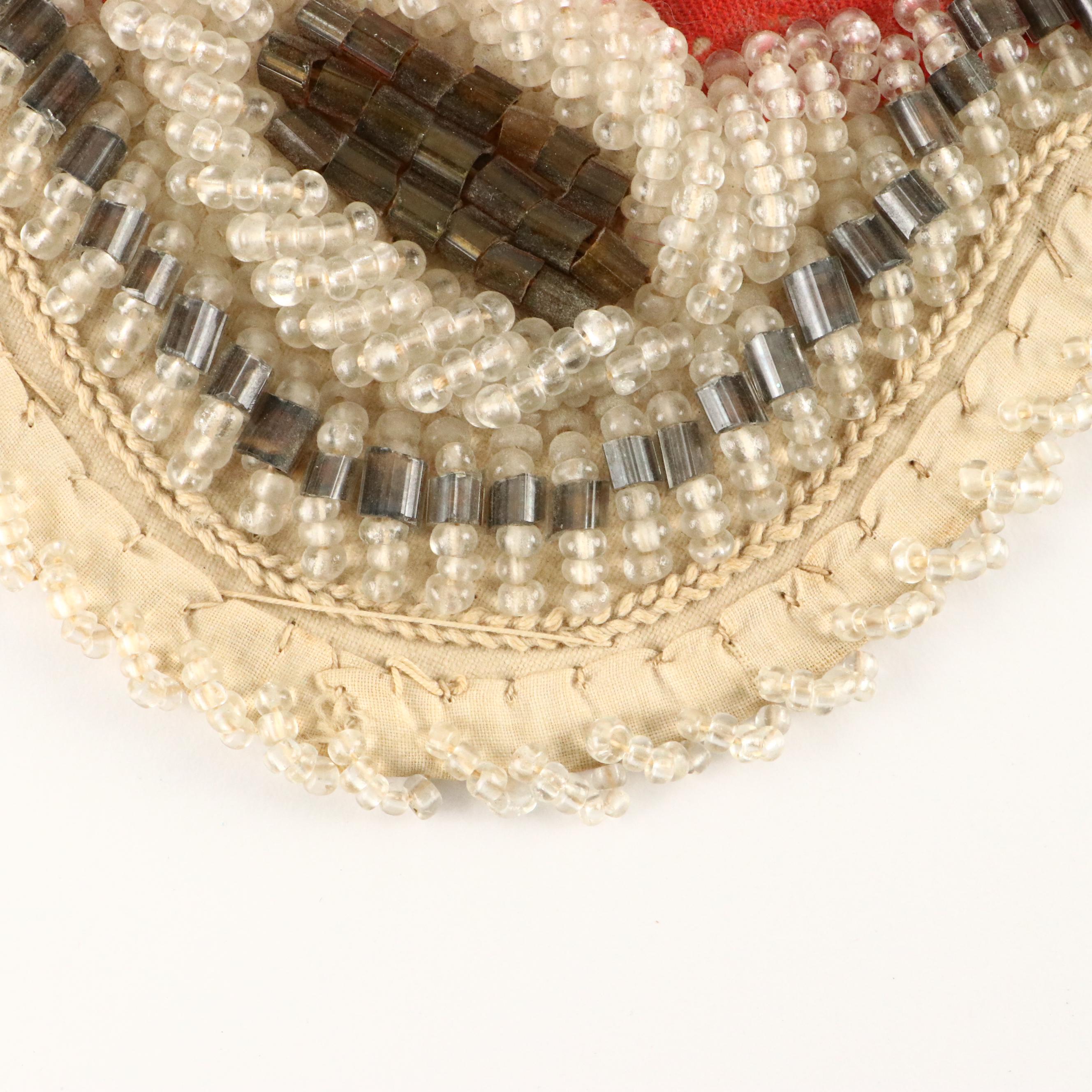 Handmade Native American Iroquois Beaded Bird Whimsy, 19th Century