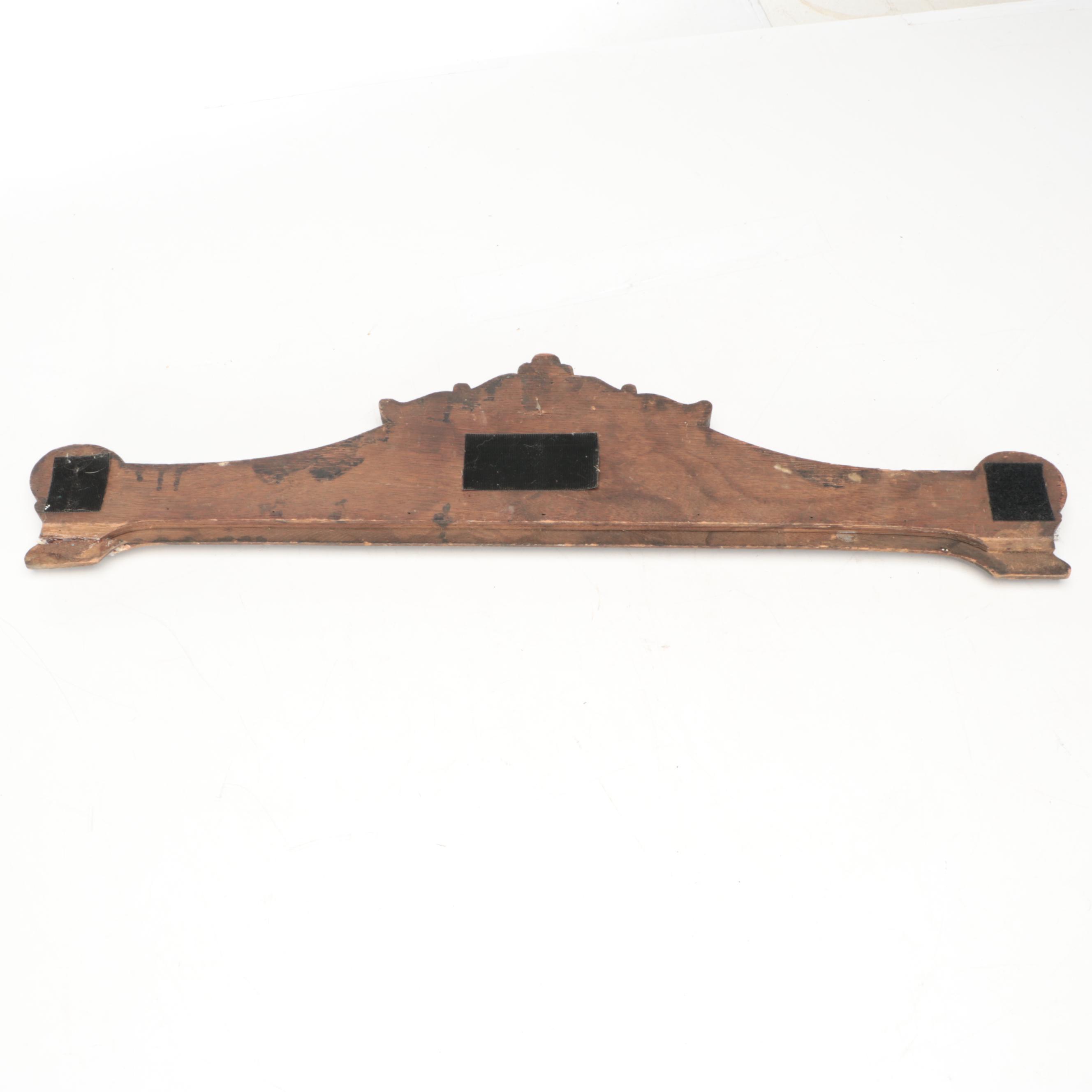 Architectural Salvage Carved Wooden Pediments, Antique