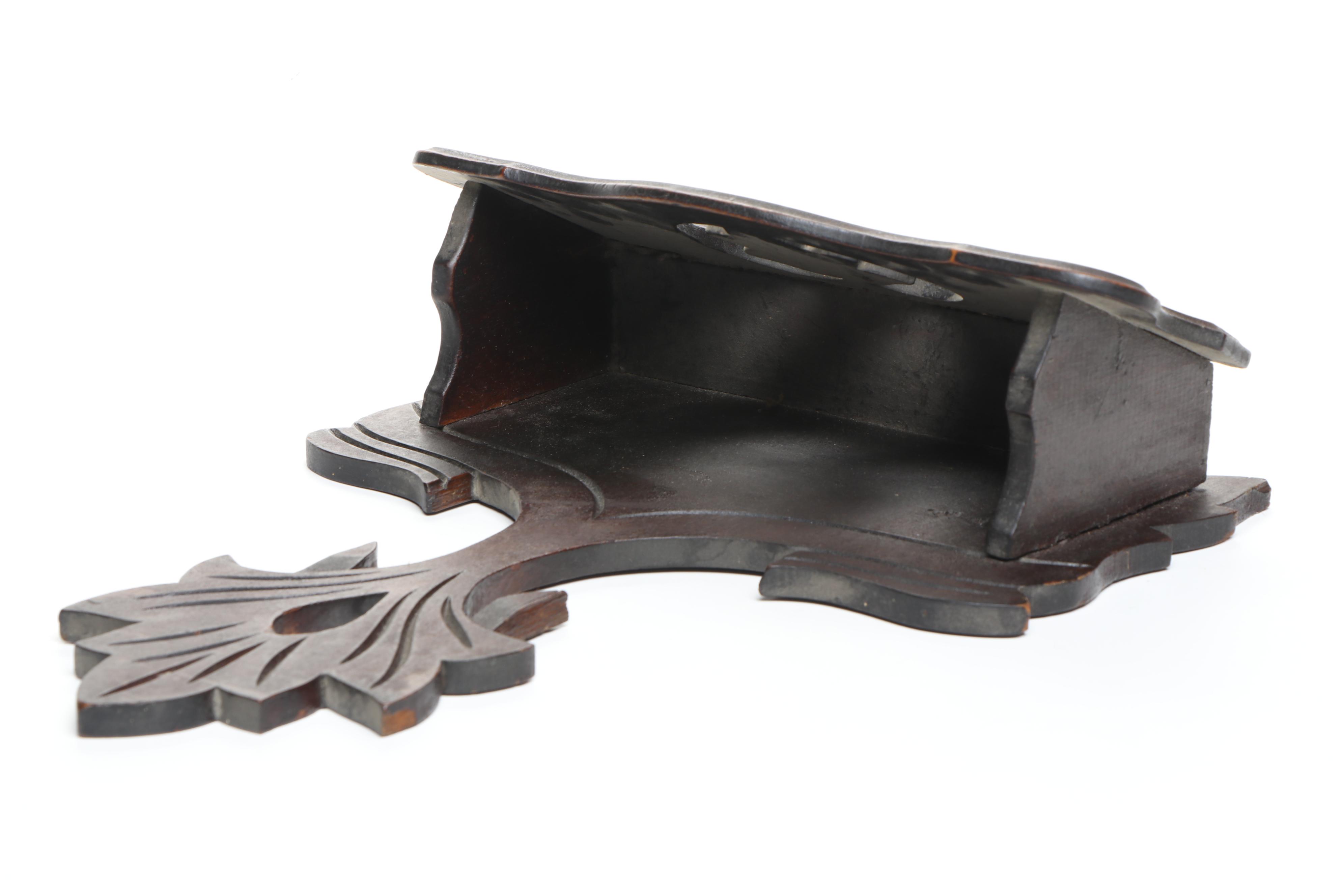 Carved Wooden Wall Box, Mini Wooden Wall Box, and Victorian Style Wood Shelf