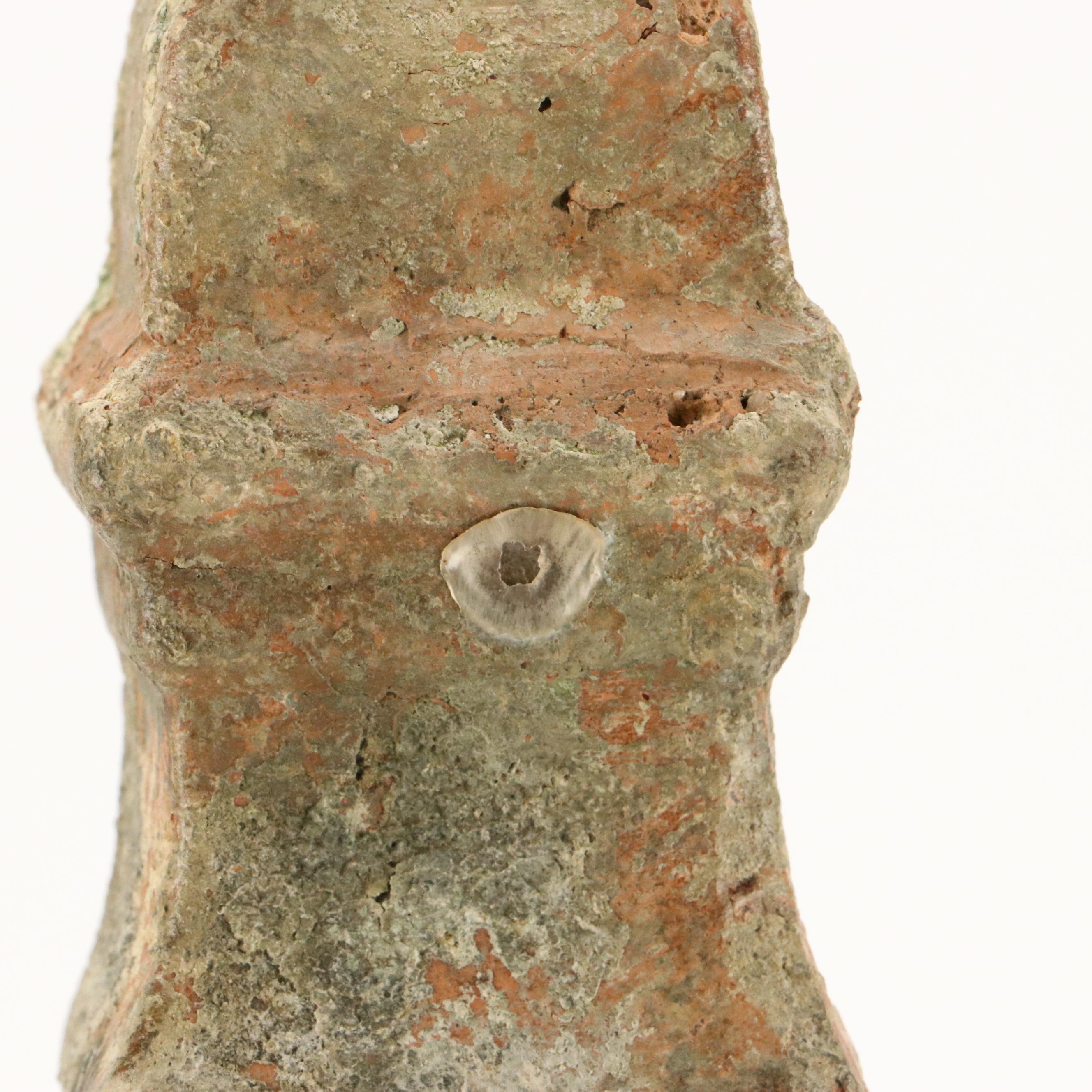 Decorative Outdoor Terracotta Obelisk and Hollow Arabesque Orb