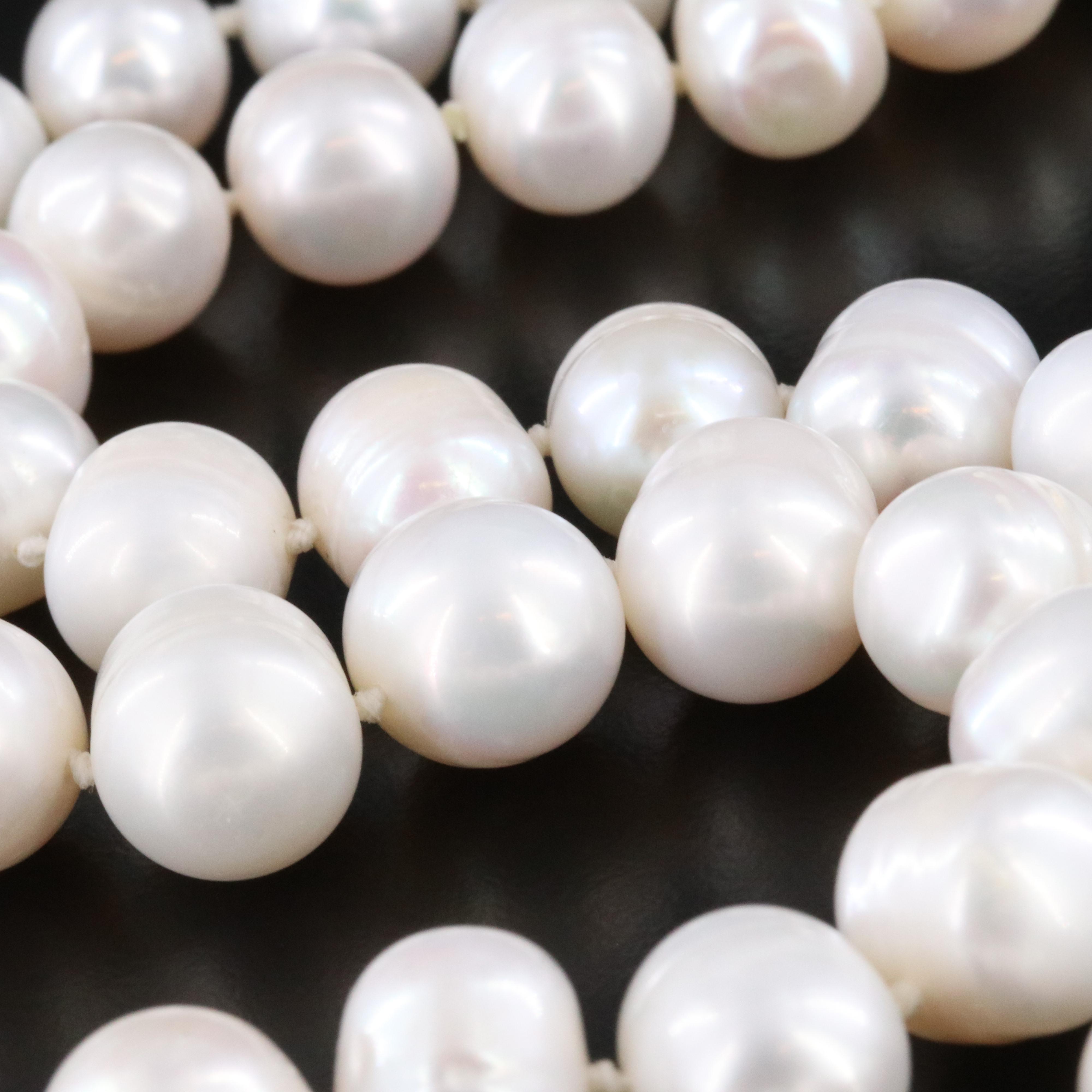 10.50 – 11.00 MM Pearl Necklace with 14K Clasp