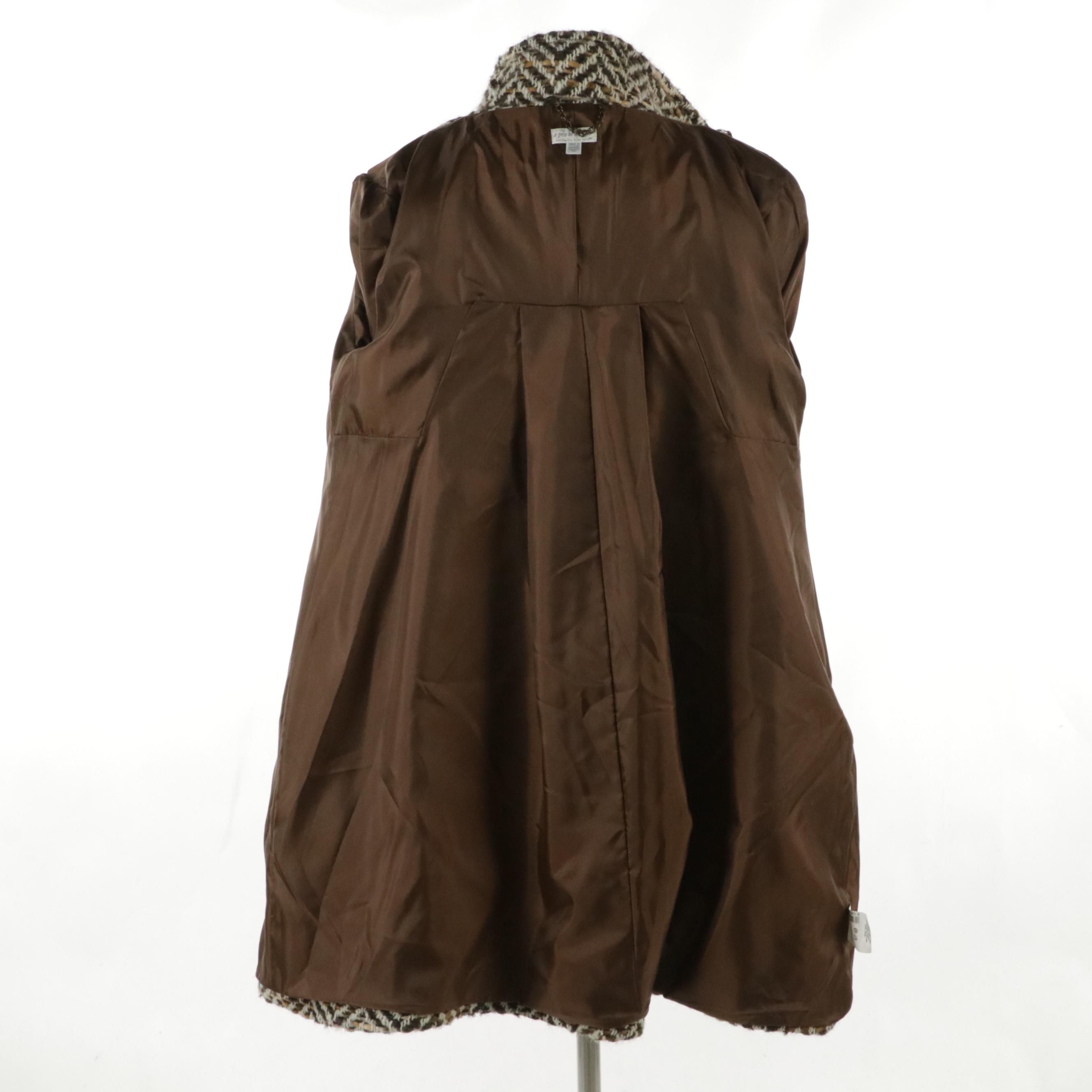 Club Monaco Heleni Double-Breasted Coat and Pea in the Pod Swing Coat