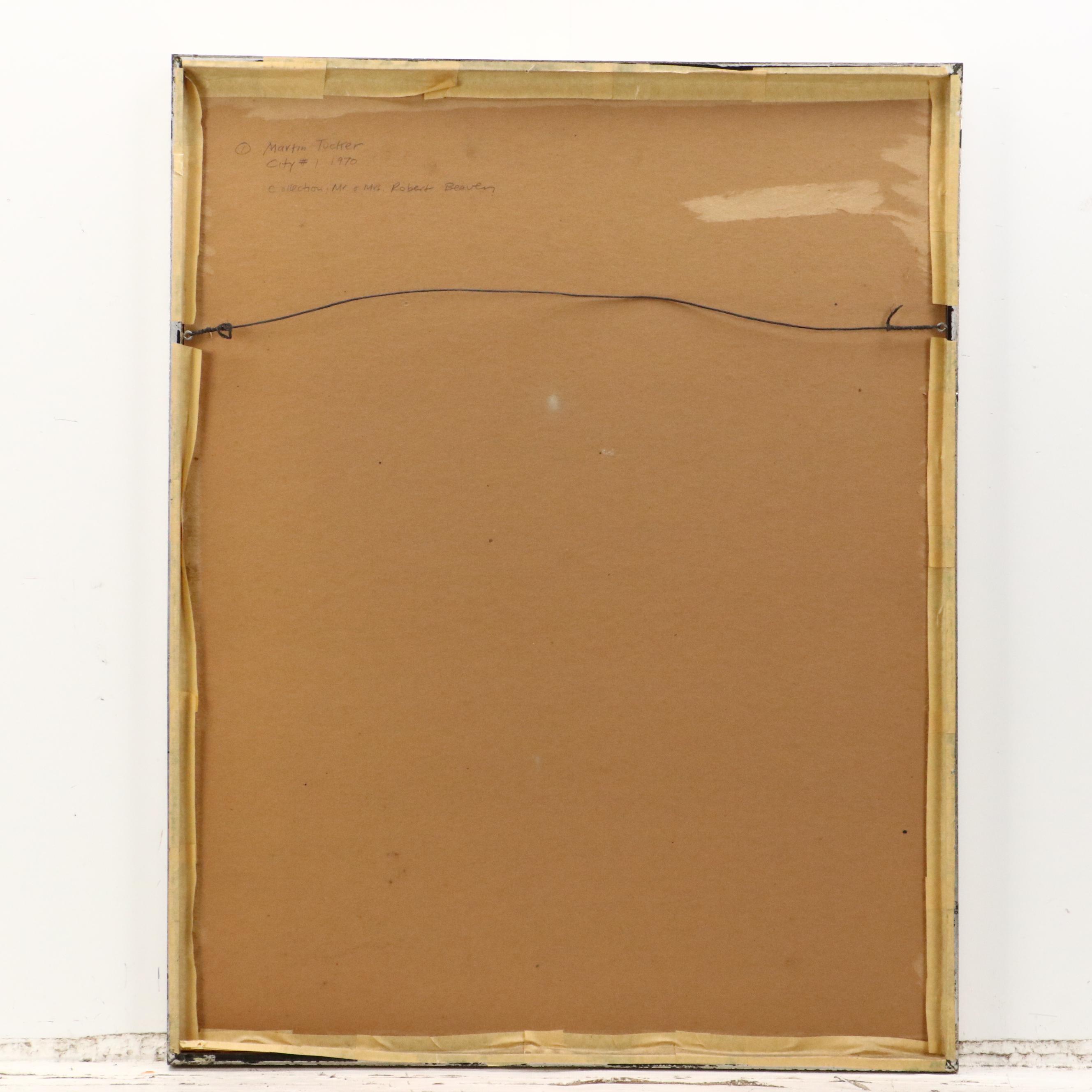 Marty Tucker Cincinnati Drawing "City #1," 1970