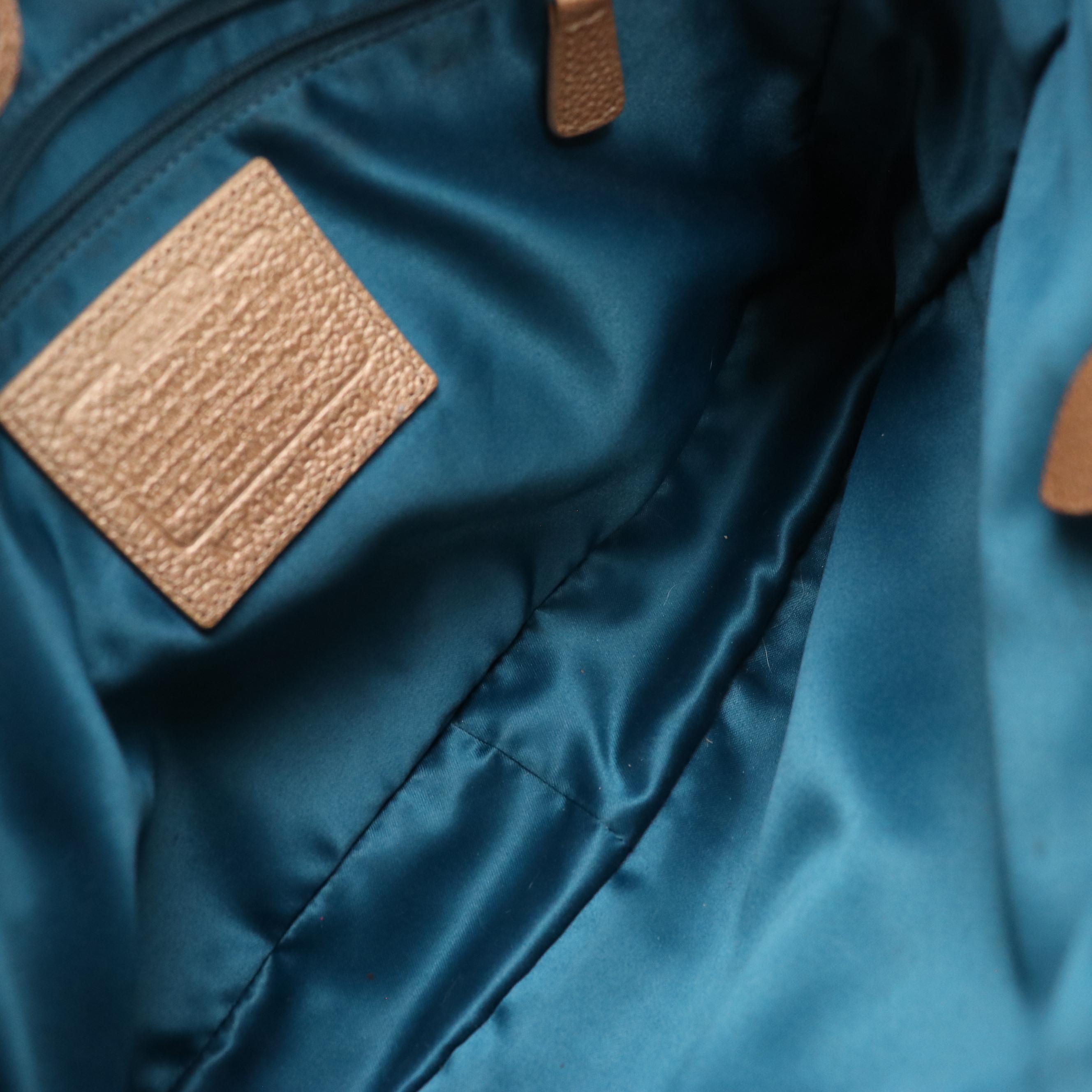 Coach Penelope Satchel in Metallic Pebbled Leather