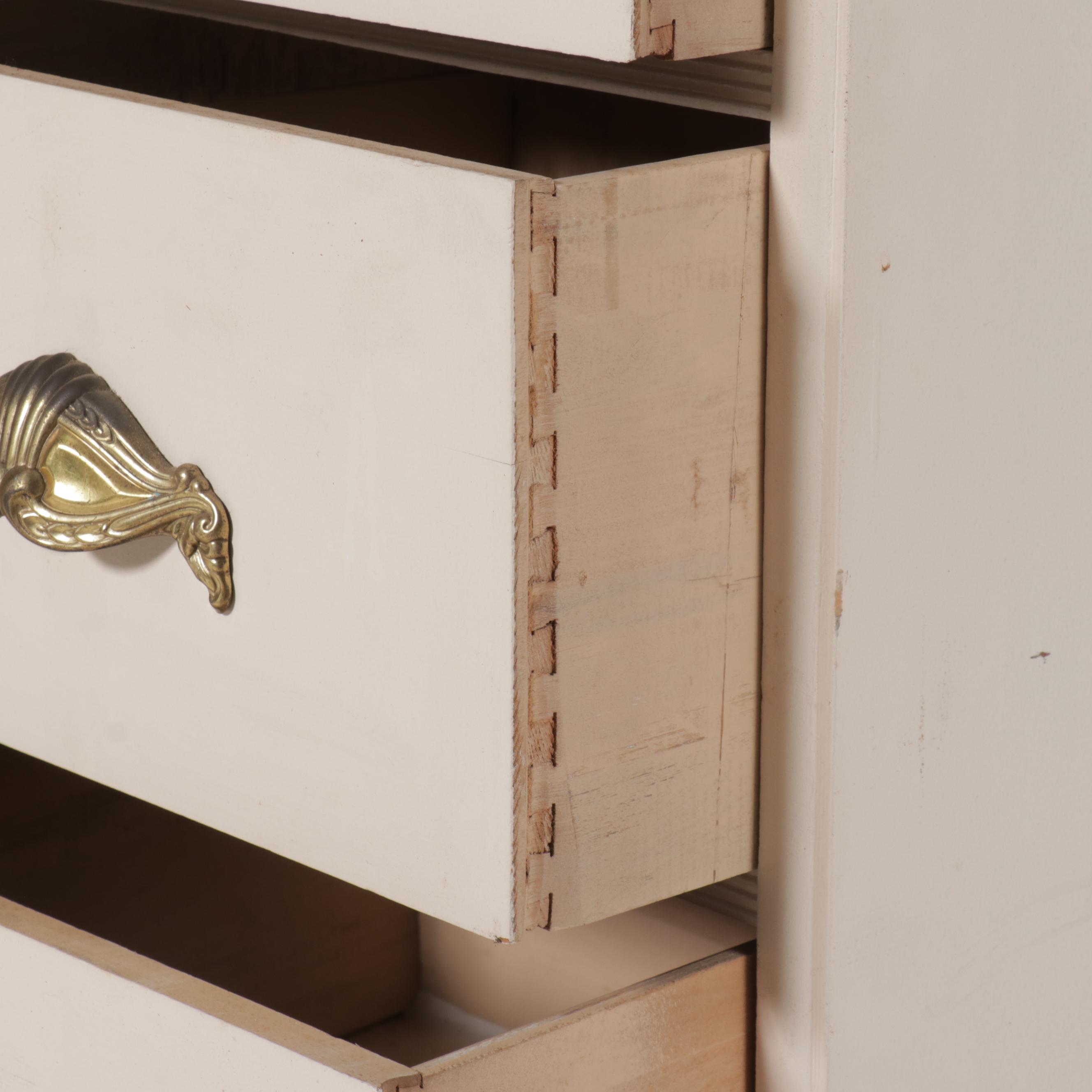 Traditional Style Painted Wood Children's Wardrobe