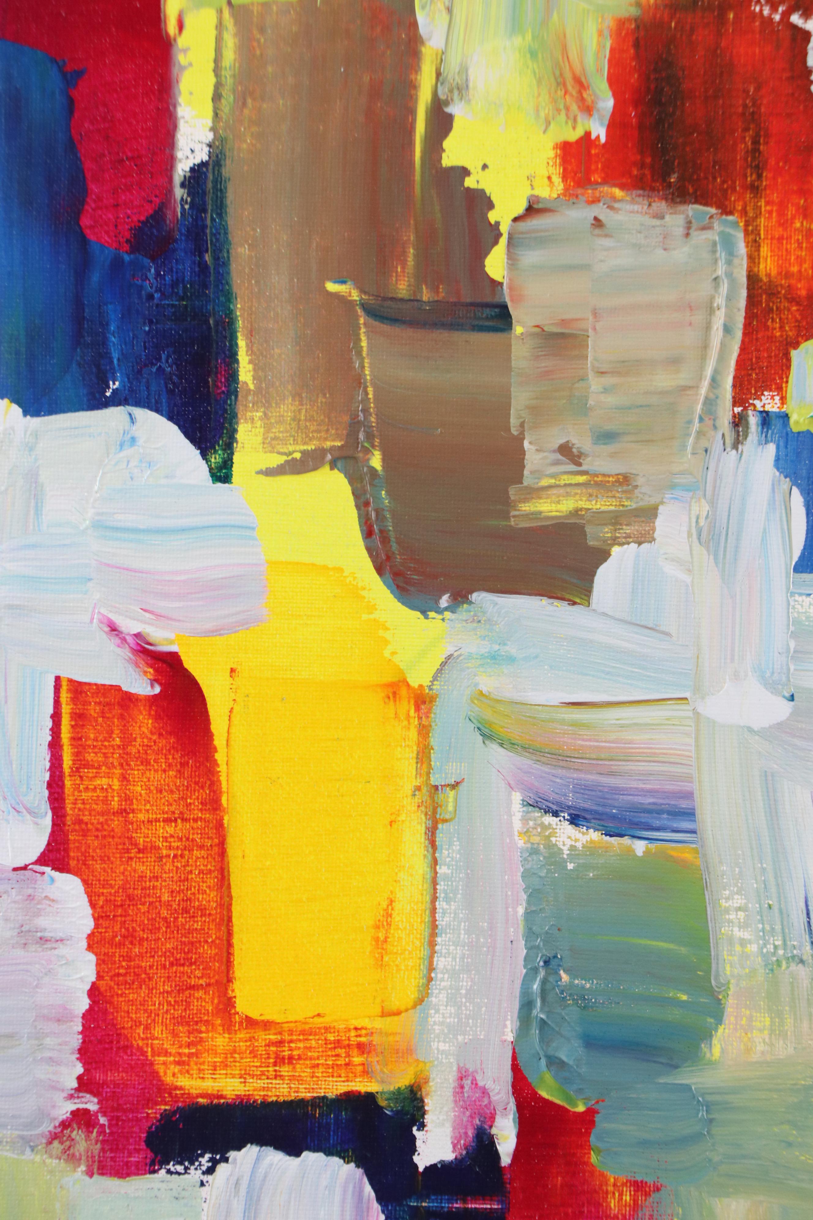 Leif Janek Abstract Acrylic Painting, 21st Century