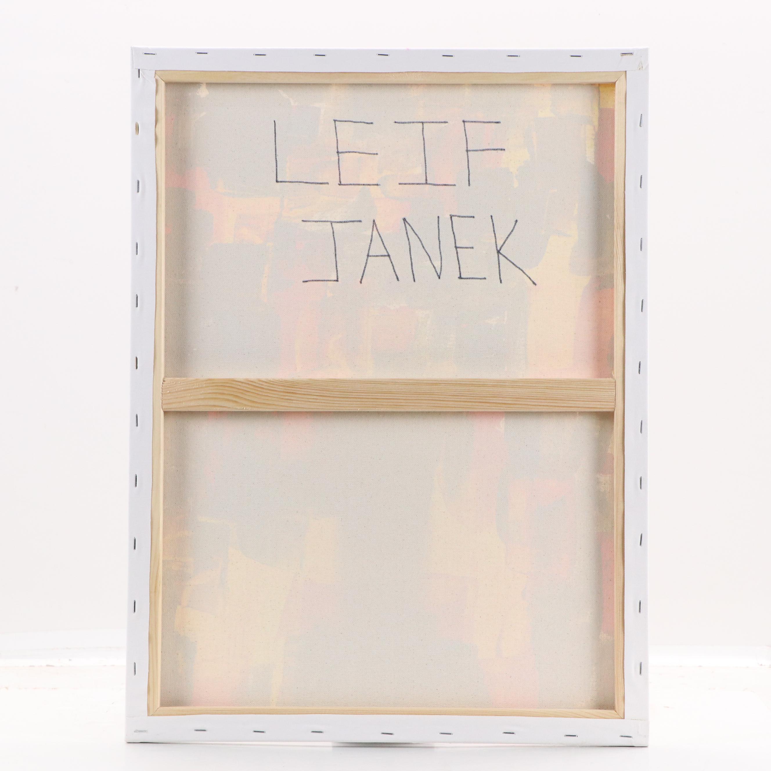 Leif Janek Abstract Acrylic Painting, 21st Century