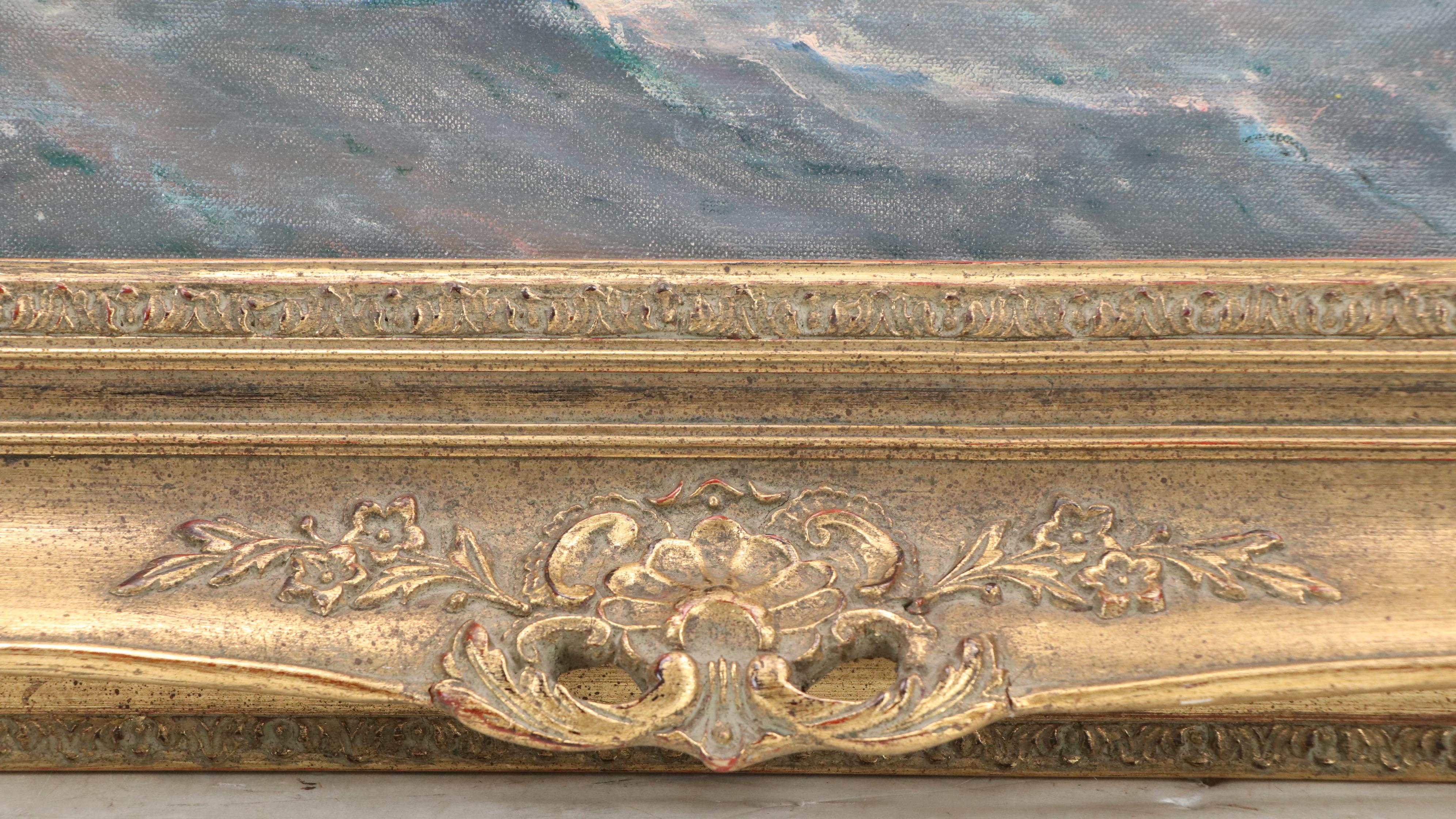 William Alexander Coulter Oil Painting of Tall Ship, Late 19th–Early 20th C.