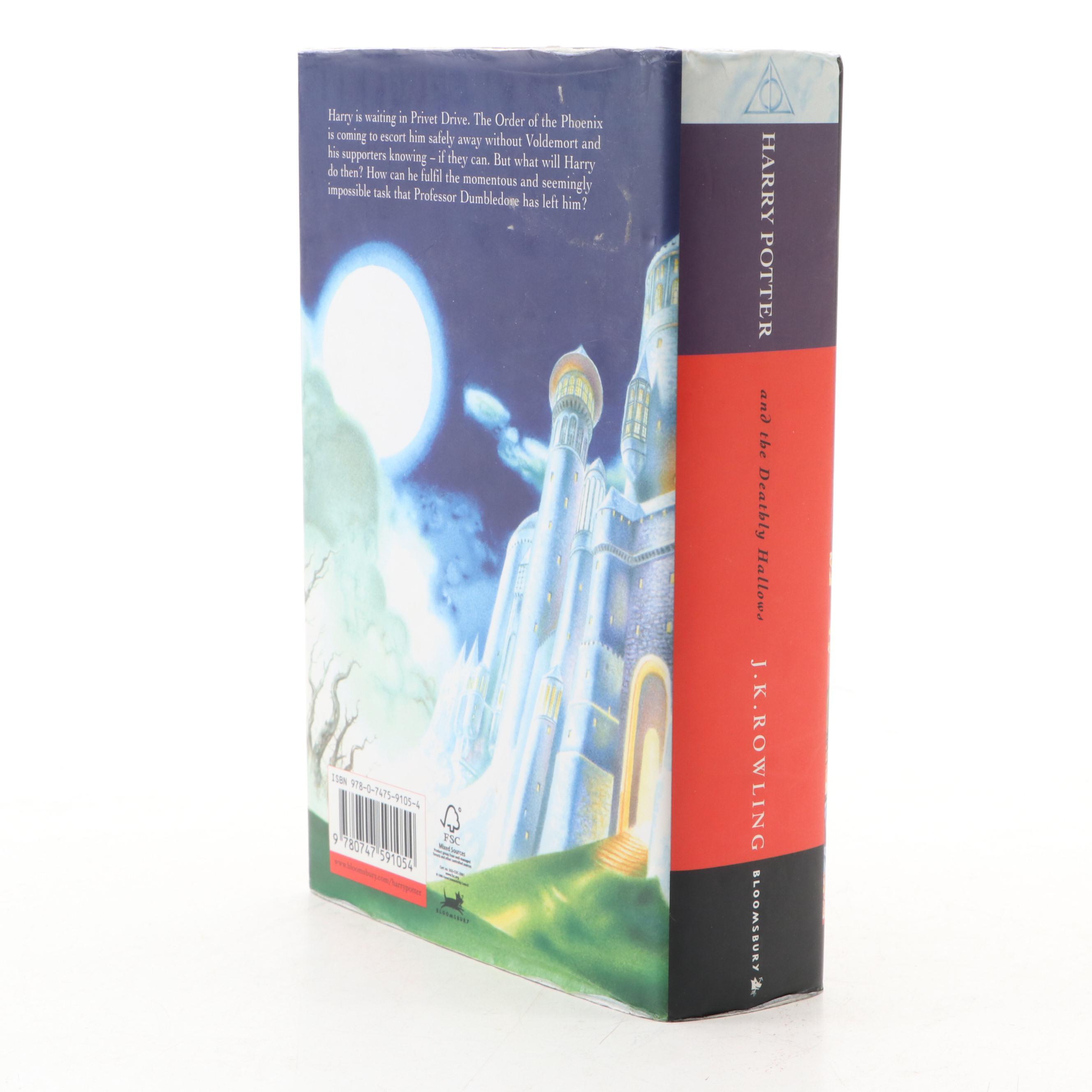 First UK Edition "Harry Potter and the Deathly Hallows" by J. K. Rowling