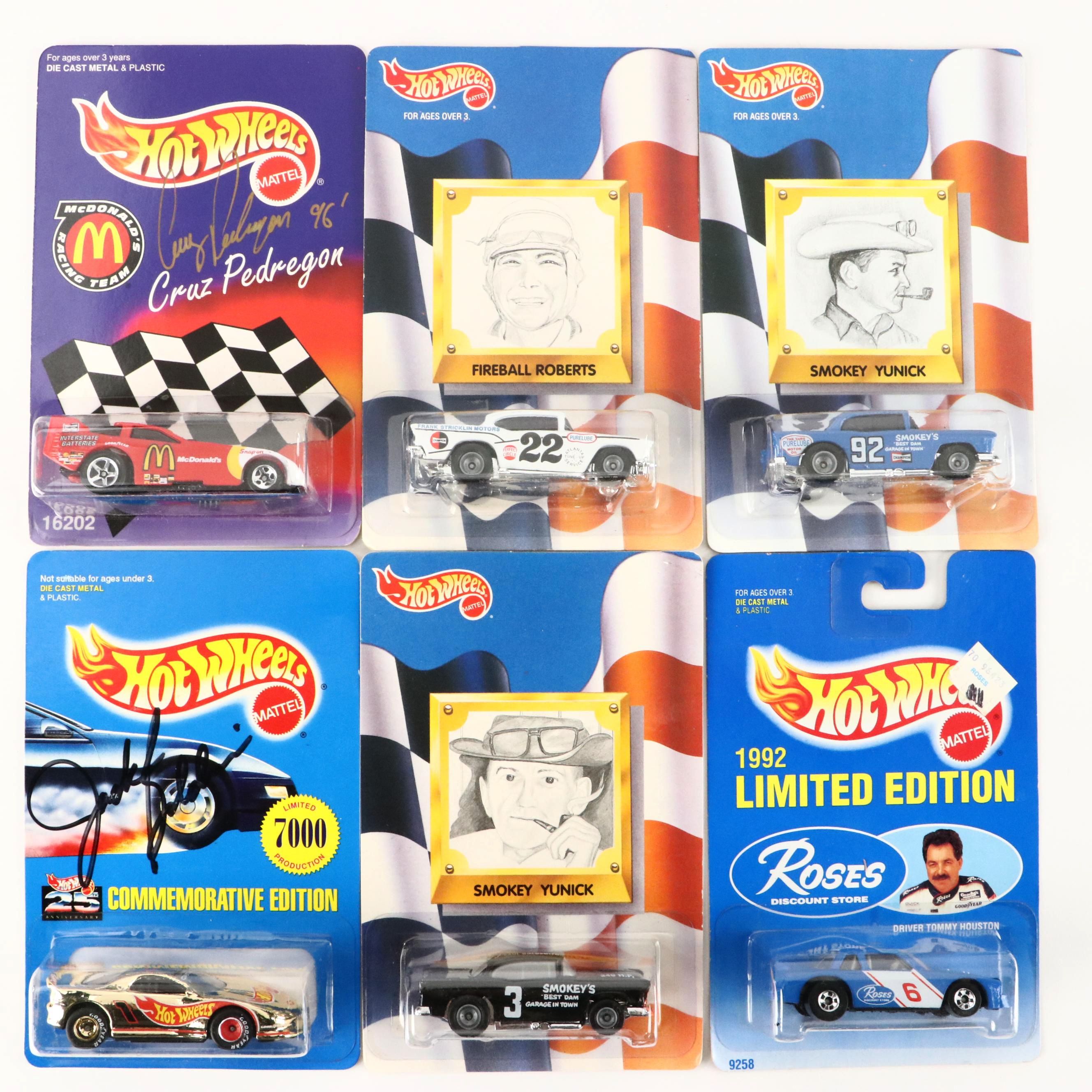 Hot Wheels "Smokey Yunick," "Fireball Roberts" and More