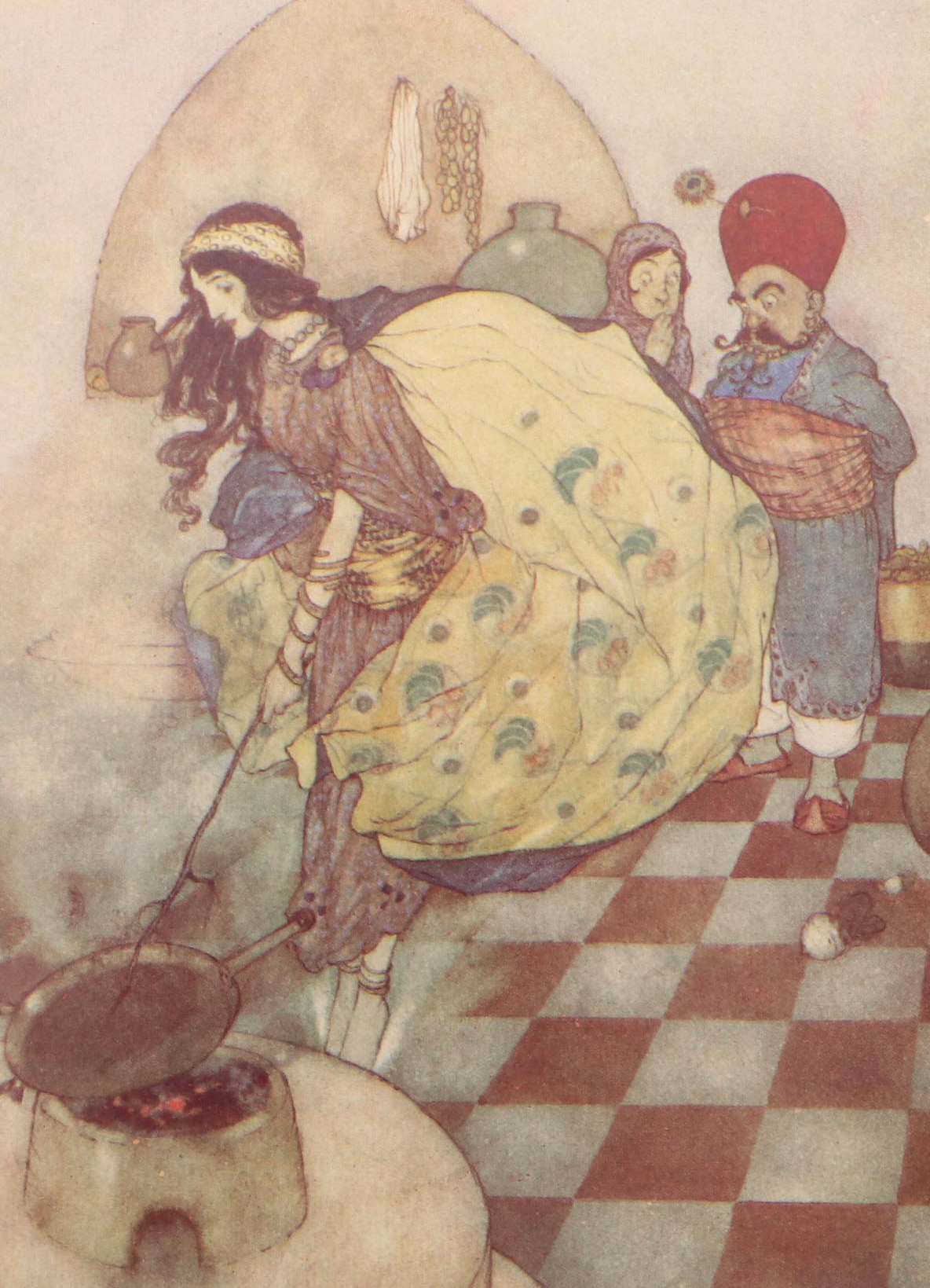 Edmund Dulac Illustrated "Stories from the Arabian Nights" Retold by L. Housman
