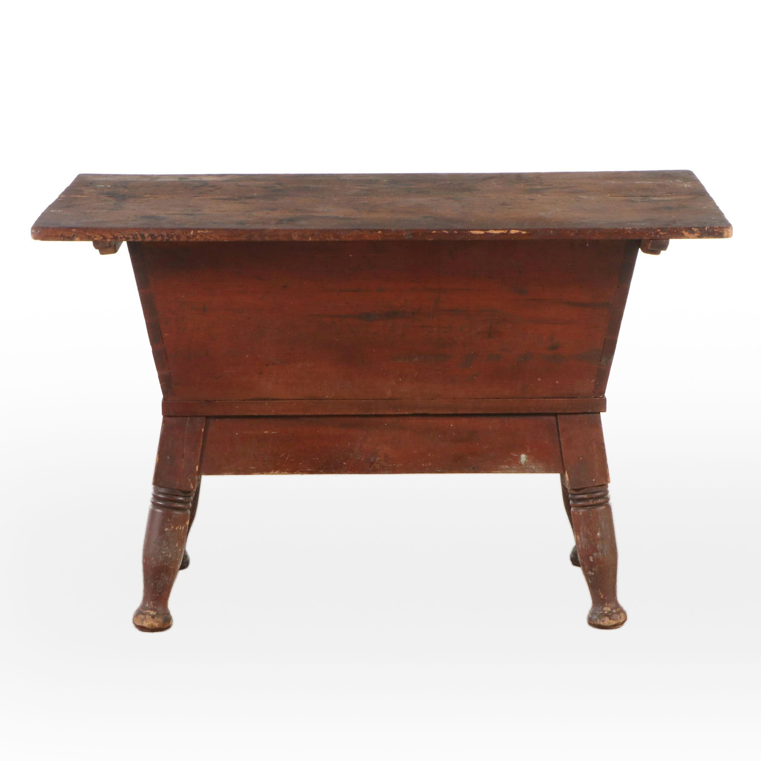 American Primitive Painted Wood Dough Box, Late 19th to Early 20th Century