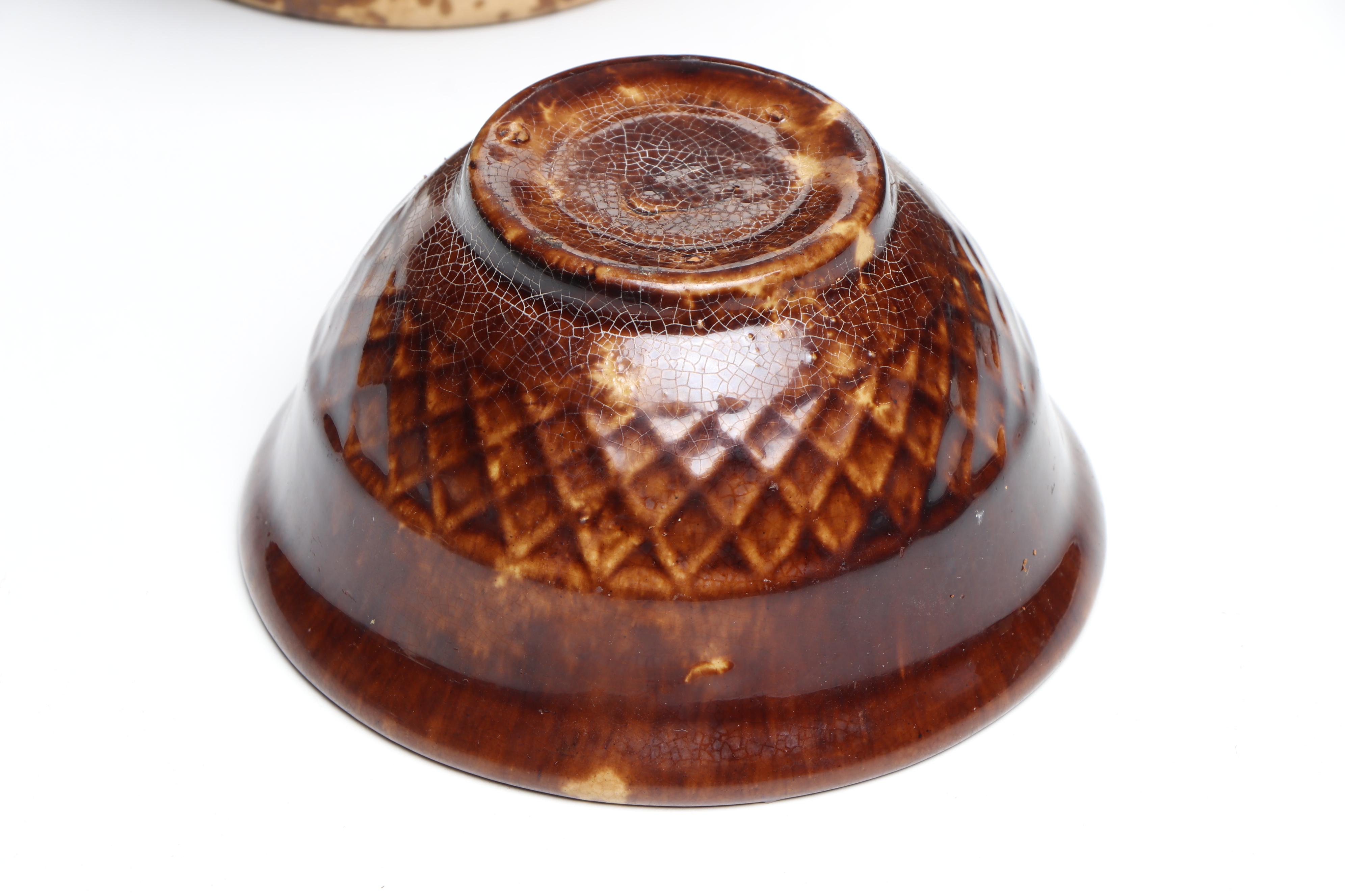 Rockingham Glaze Earthenware Serving Bowls and Serving Dishes