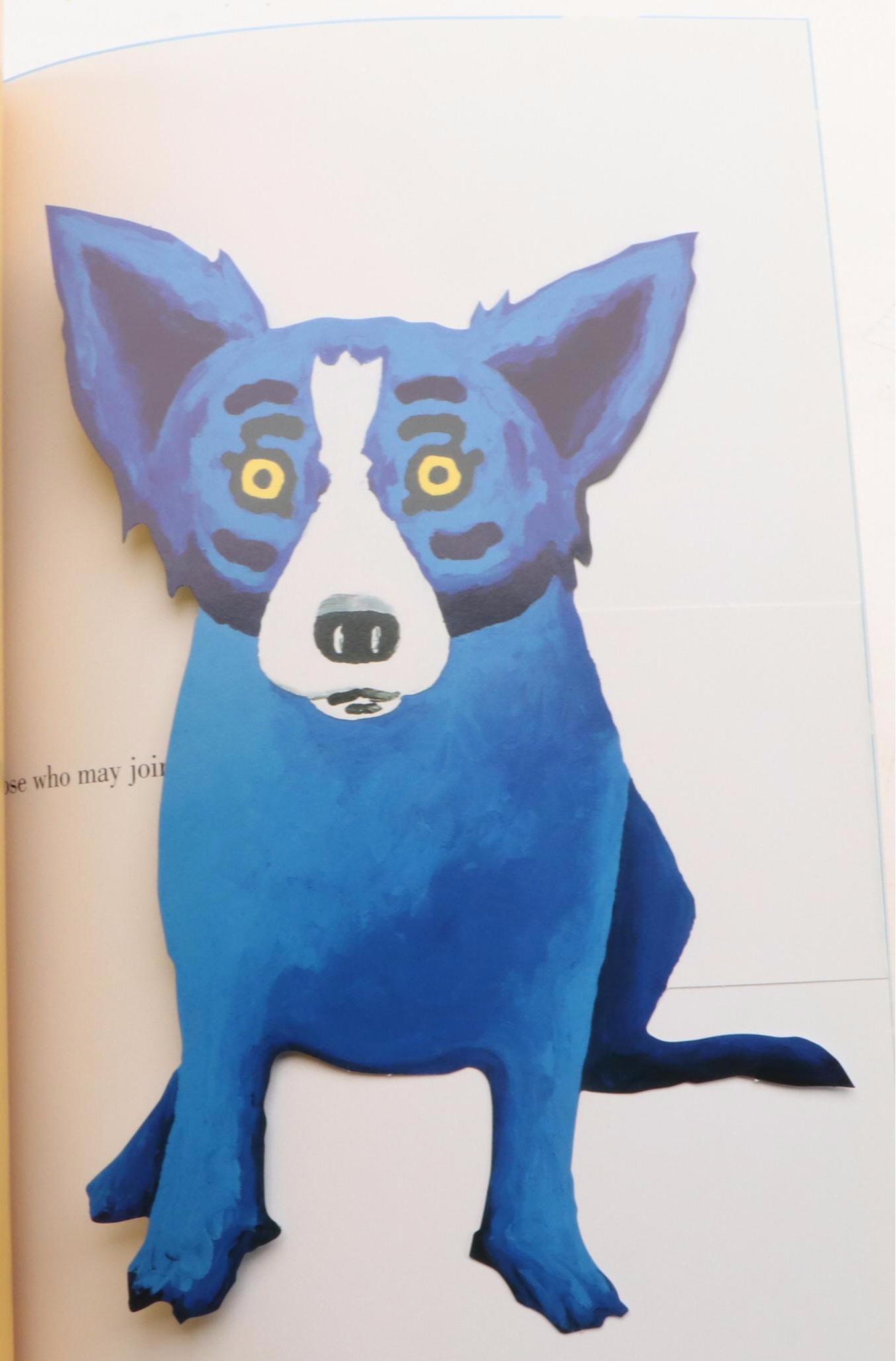 First Printing "Blue Dog Man" by George Rodrigue, 1999