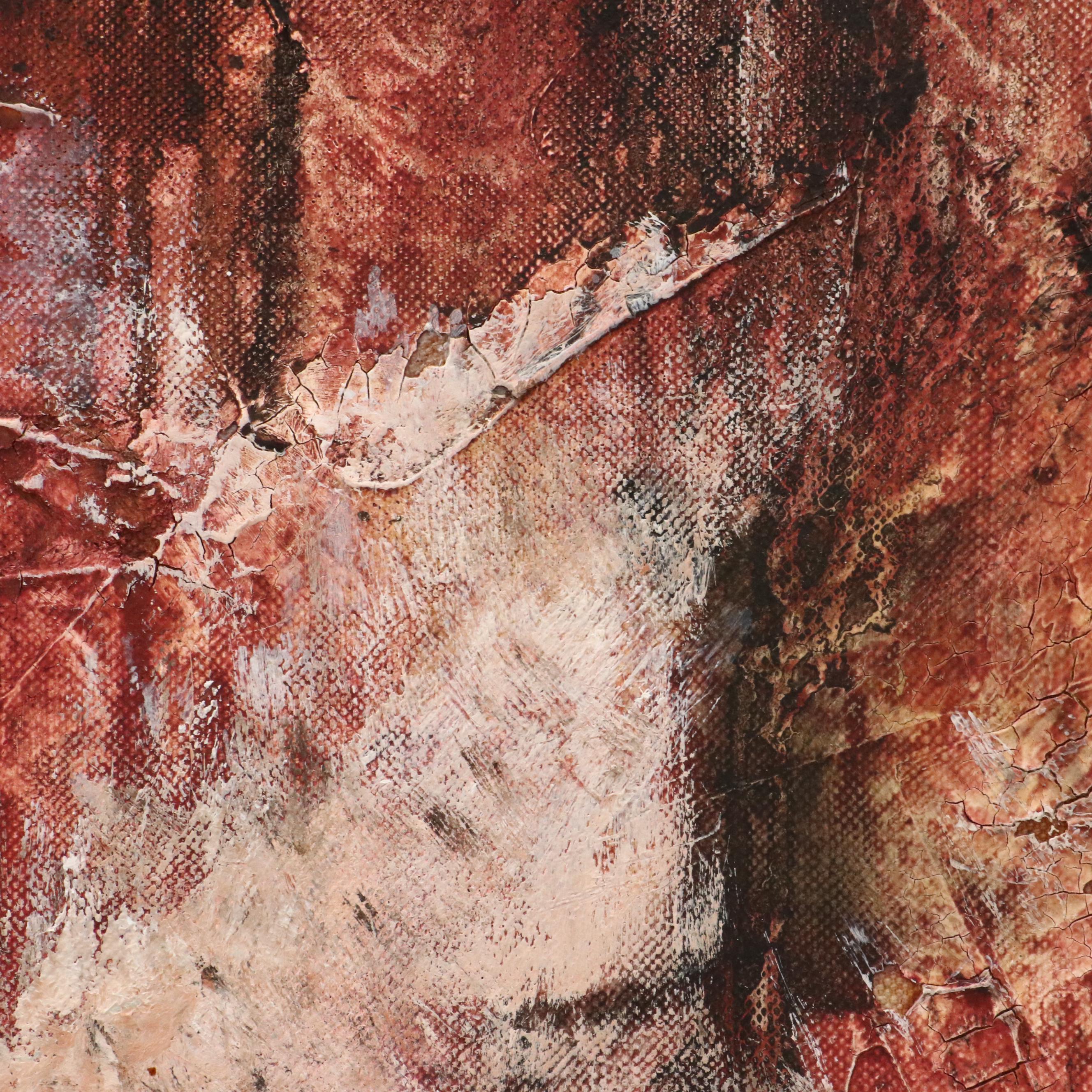 Abstract Impasto Oil Painting