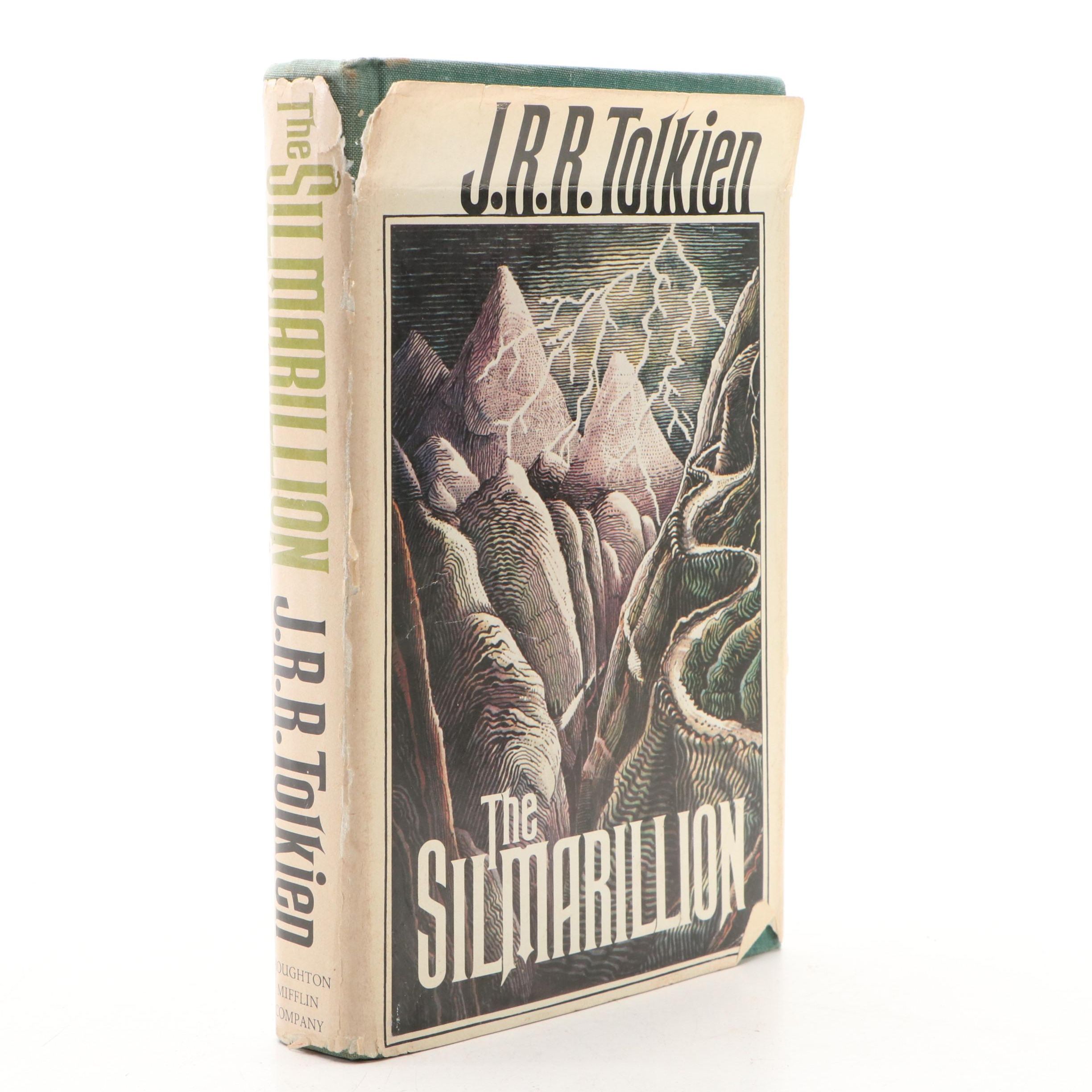First American Edition "The Silmarillion" by J. R. R. Tolkien with Map, 1977