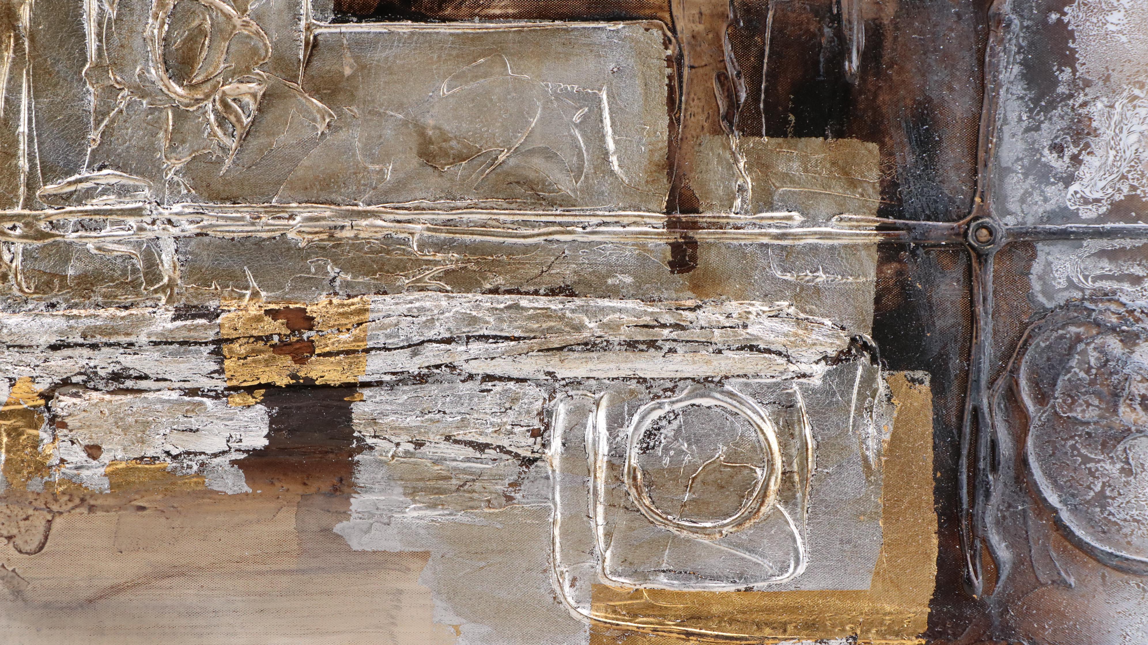 Mixed Media Abstract Painting, 21st Century