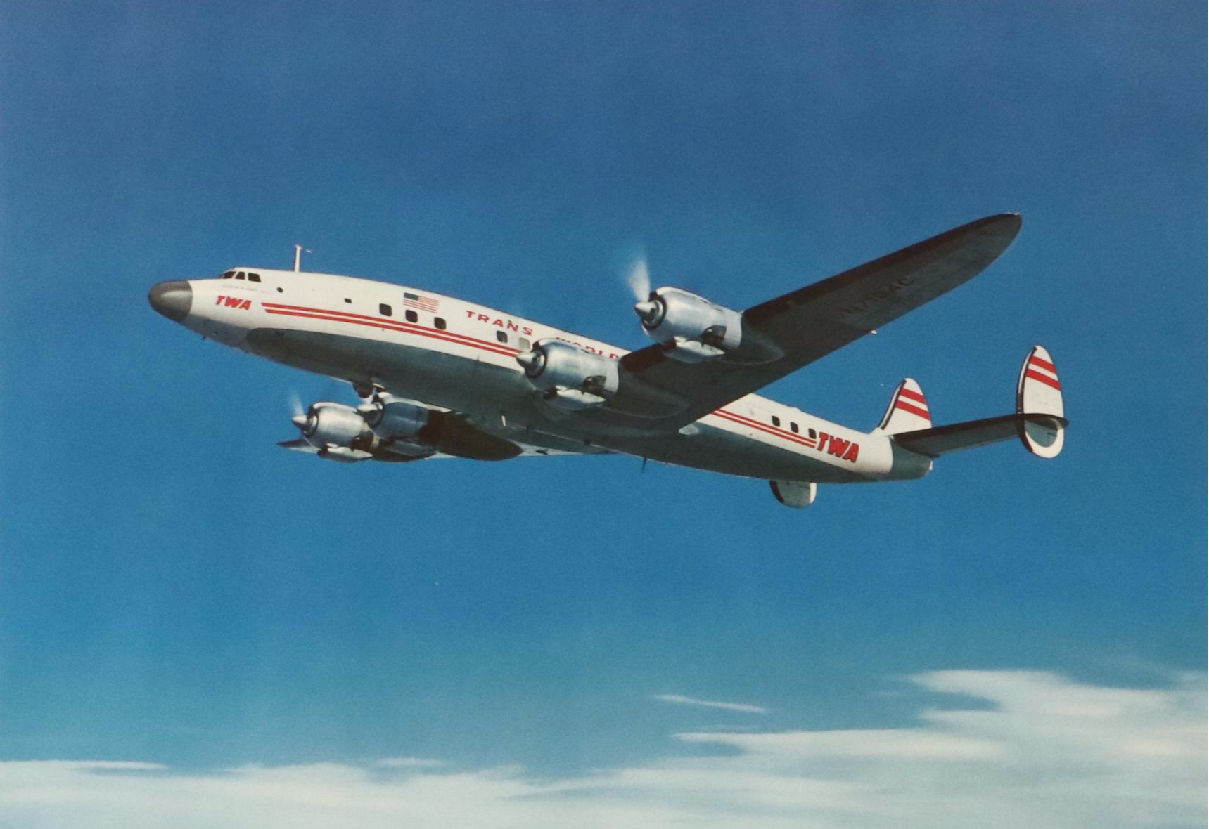 Trans World Airlines Offset Lithograph Poster, Mid-20th Century