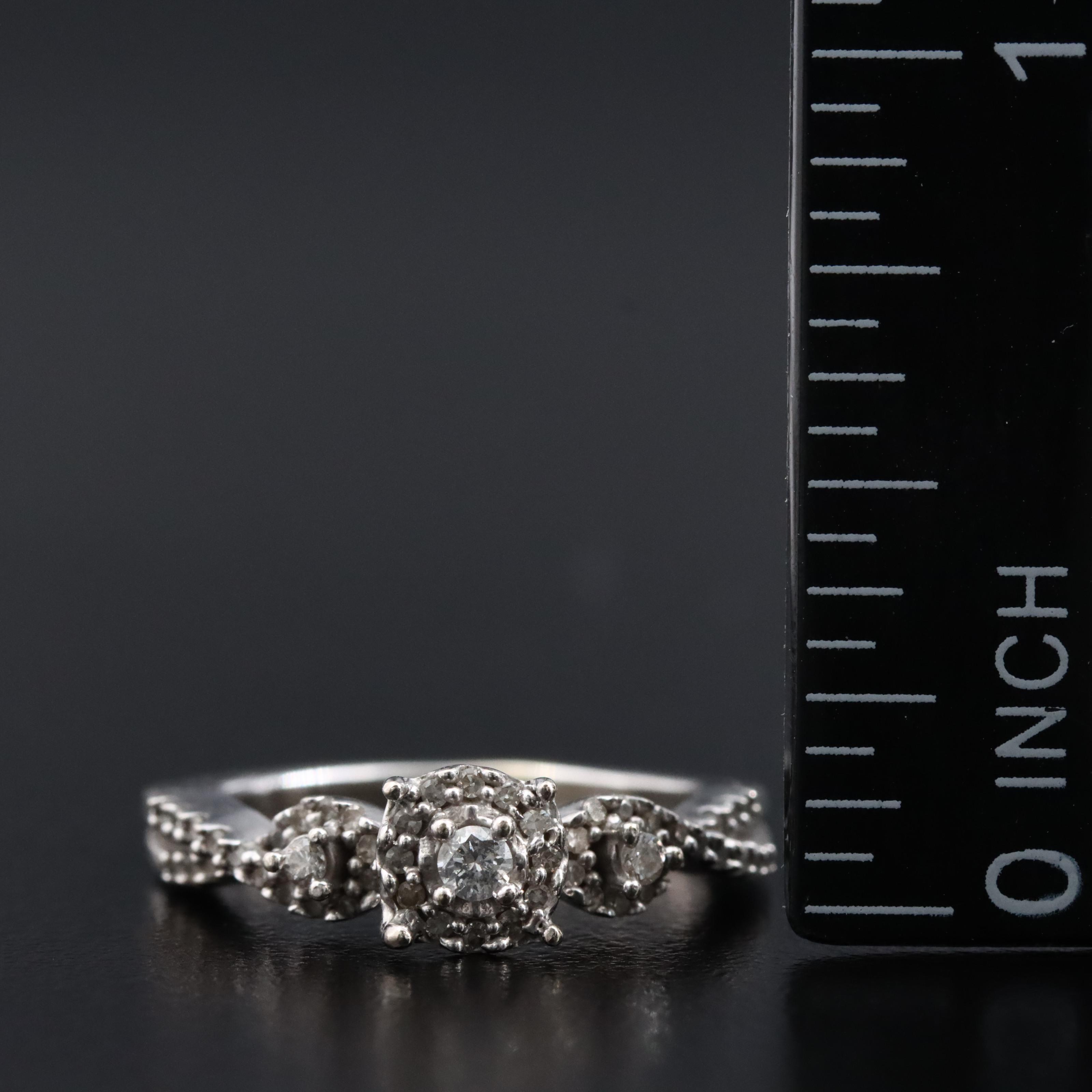 10K 0.19 CTW Diamond Ring