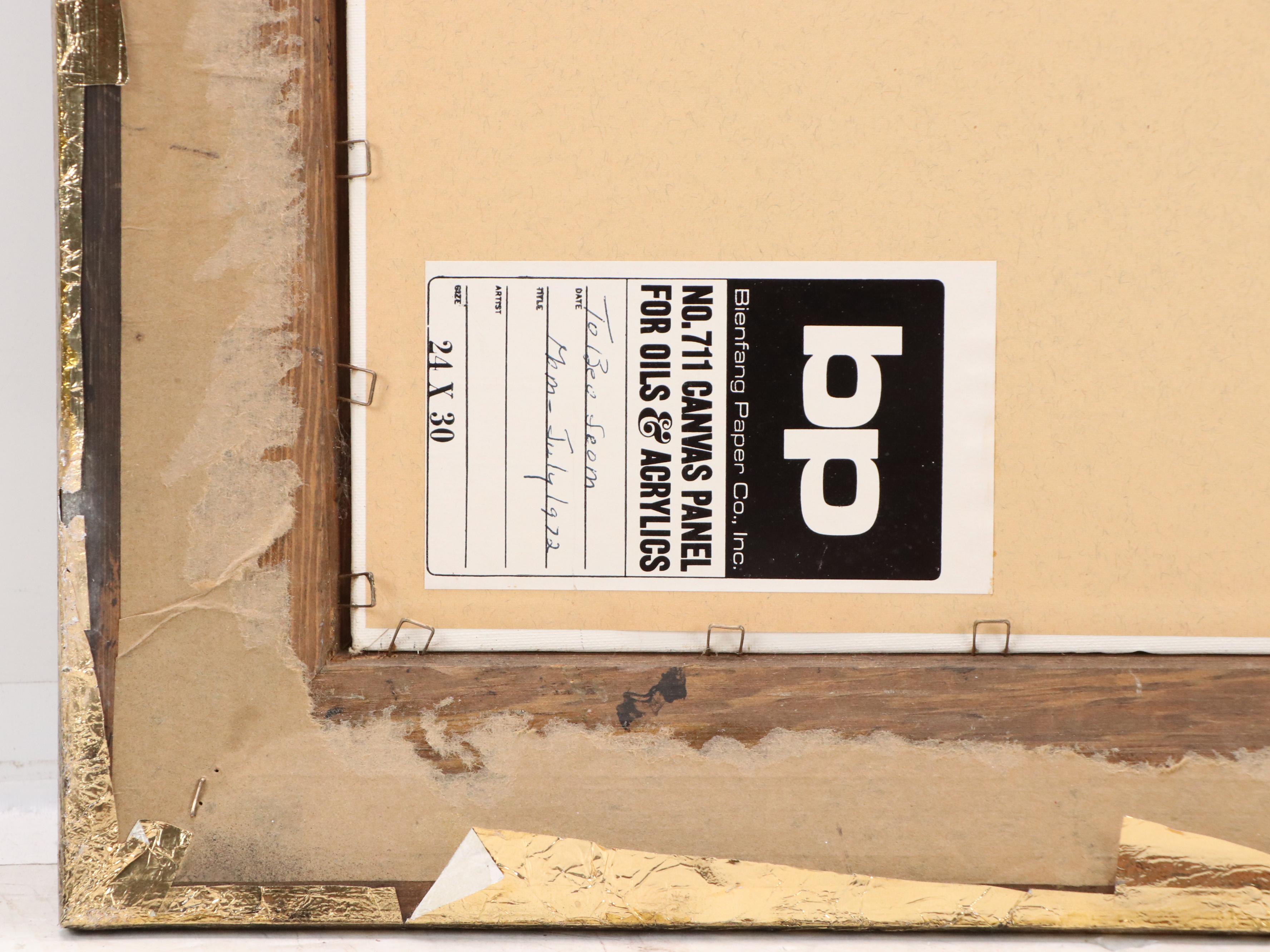 Autumn Landscape Oil Painting, Late 20th Century