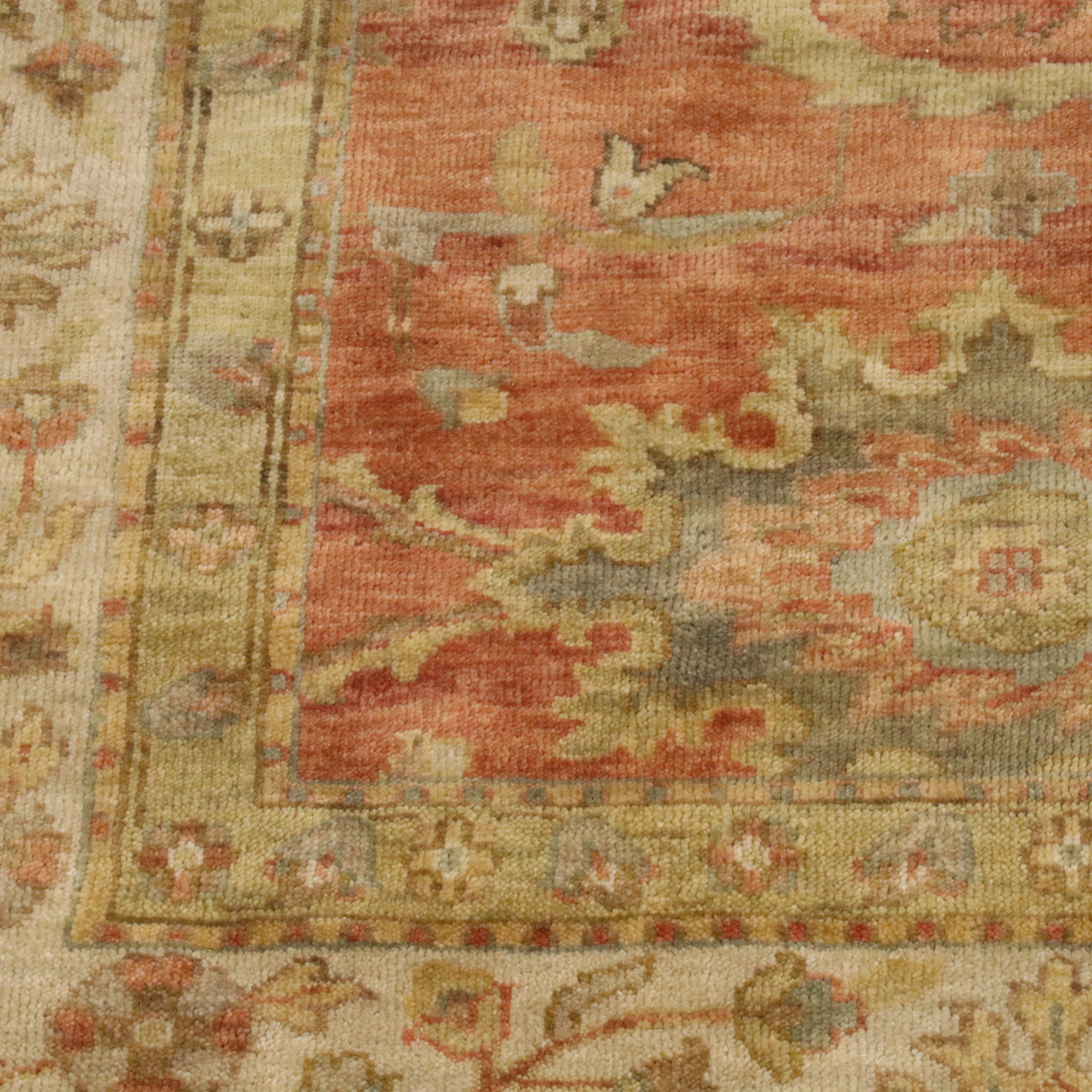 9' x 11'11 Hand-Knotted Indian Agra Area Rug