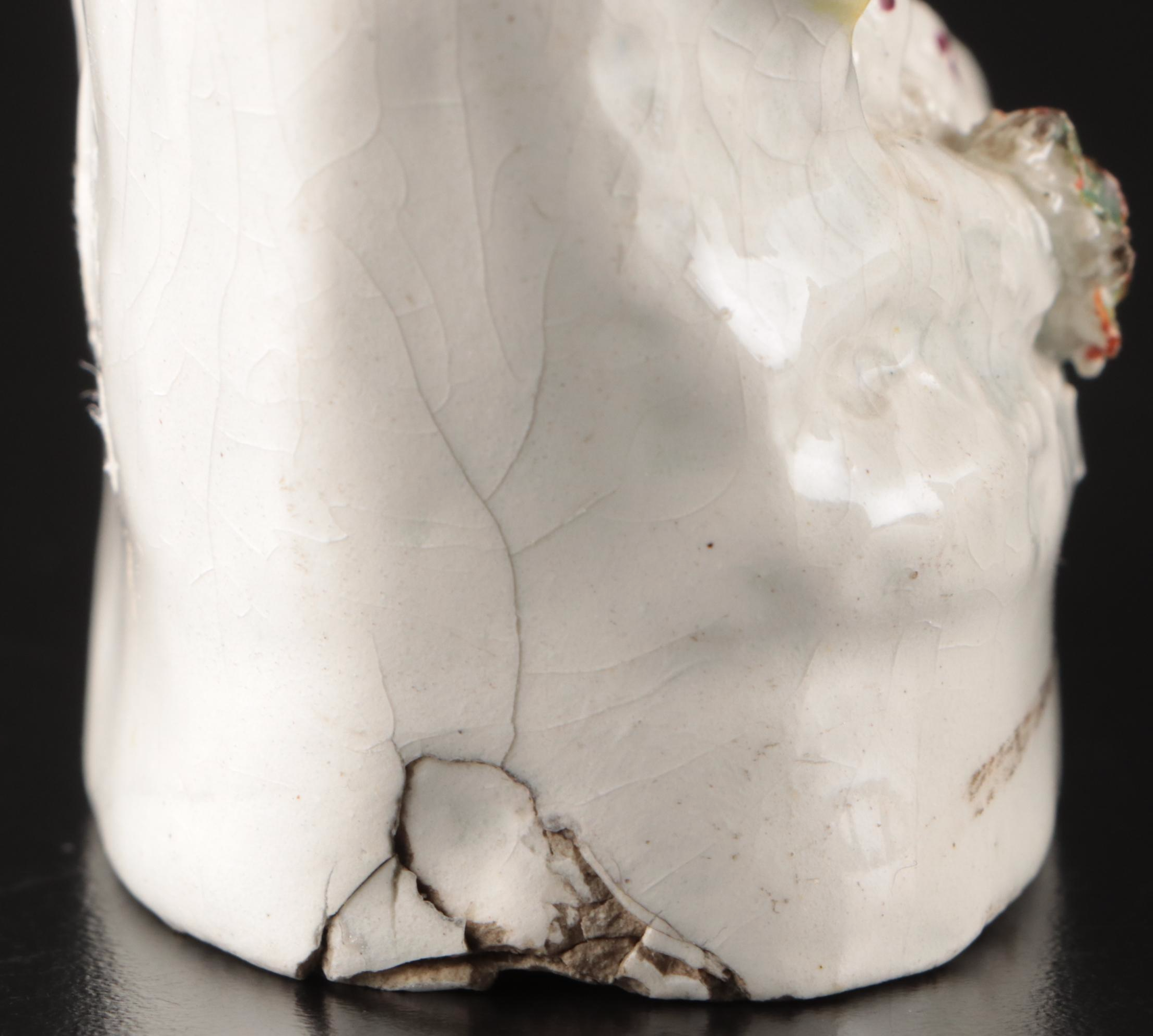 Old Pairs Style Porcelain Madonna and Child with Other Staffordshire Figurines